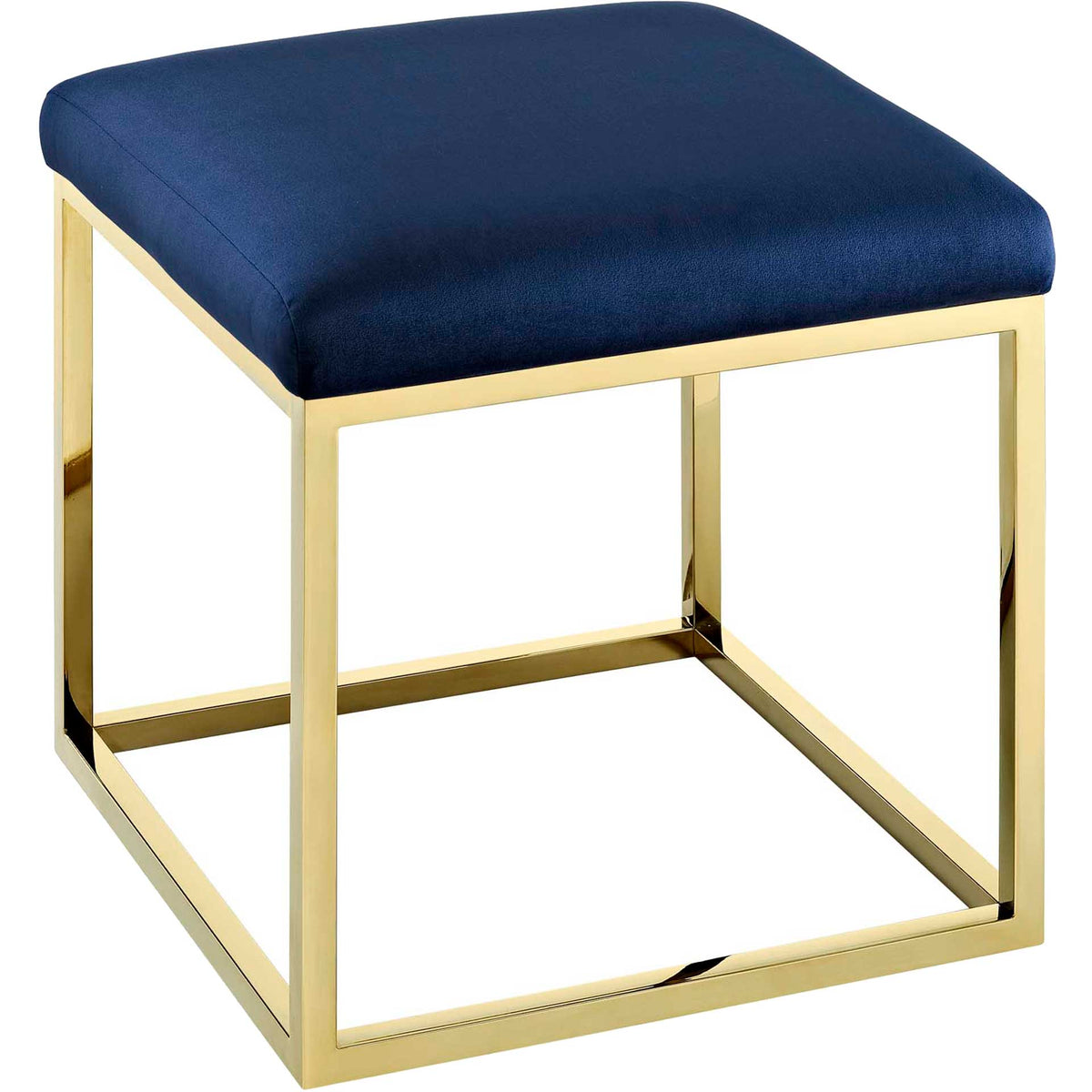 Alden Ottoman Gold/Navy