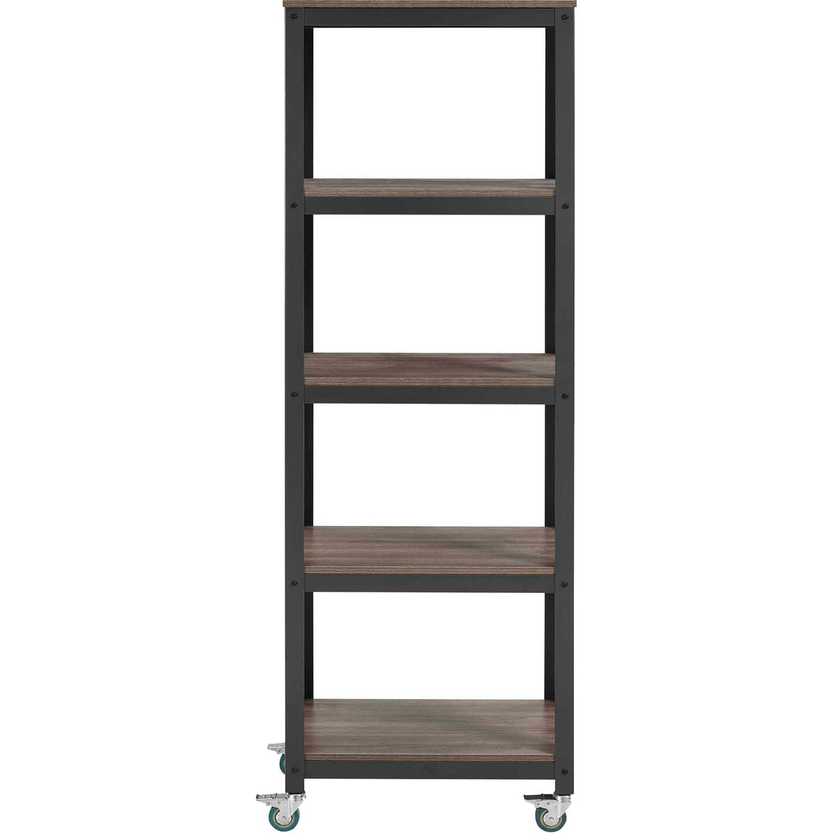 Ventura Bookcase Gray/Walnut