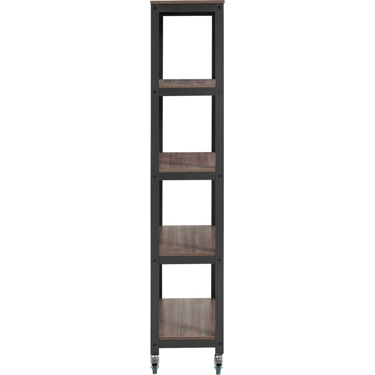 Ventura Bookcase Gray/Walnut