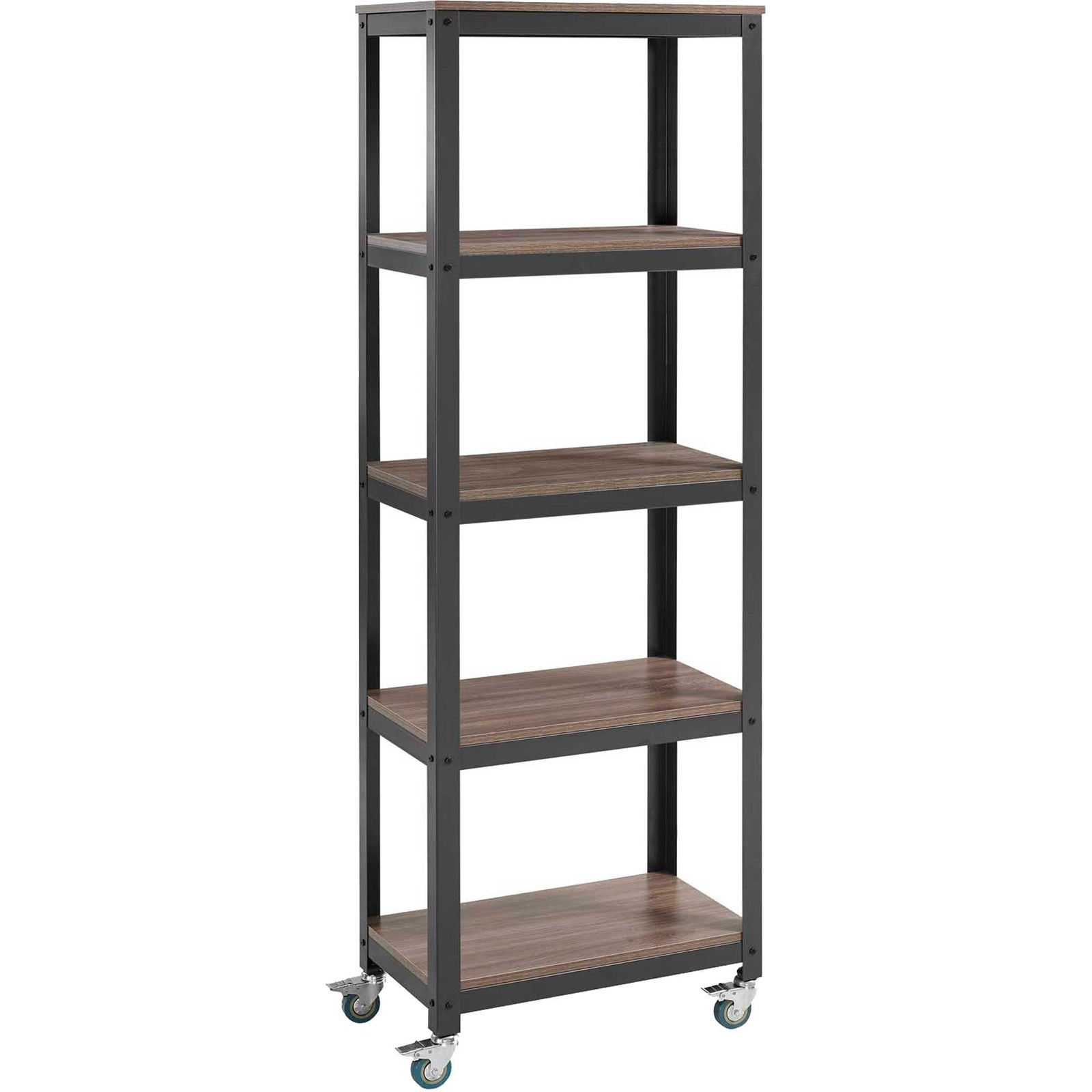 Ventura Bookcase Gray/Walnut