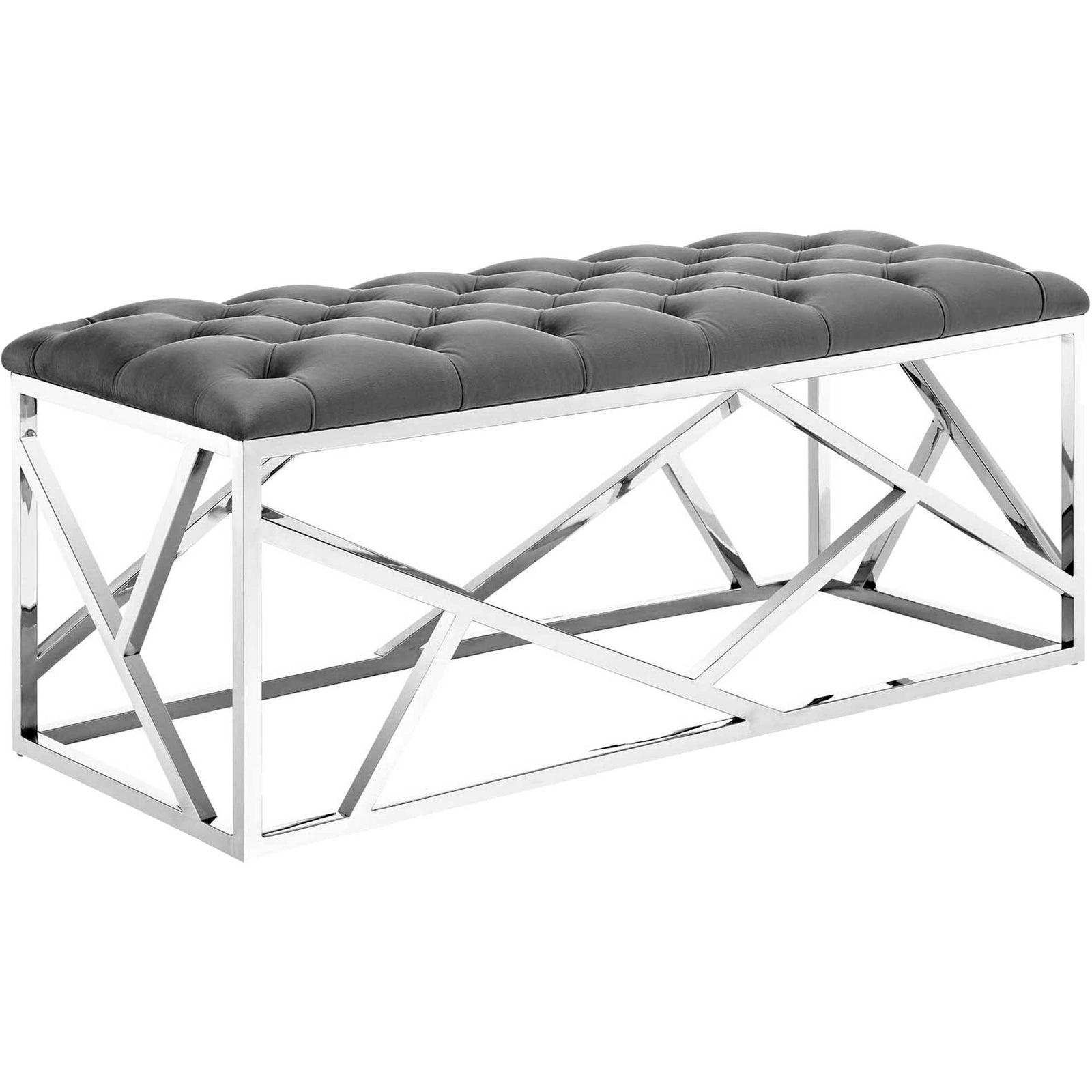 Ismael Bench Silver/Gray