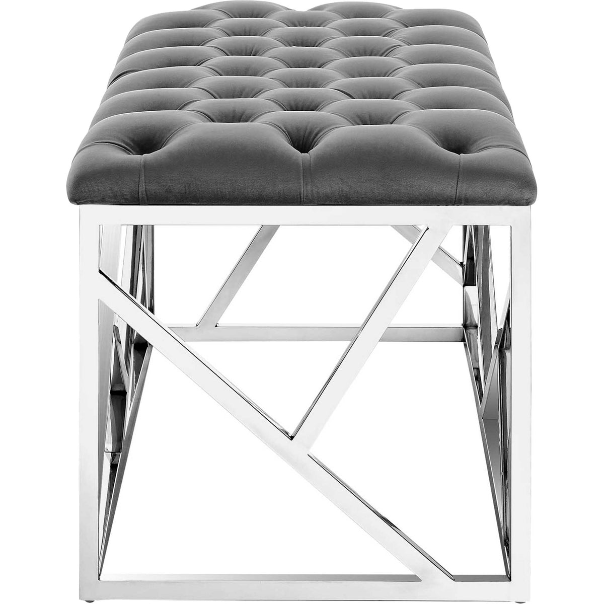 Ismael Bench Silver/Gray