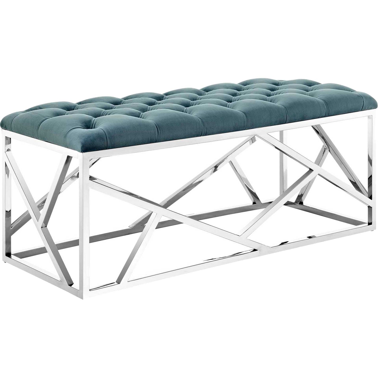 Ismael Bench Silver/Sea Blue