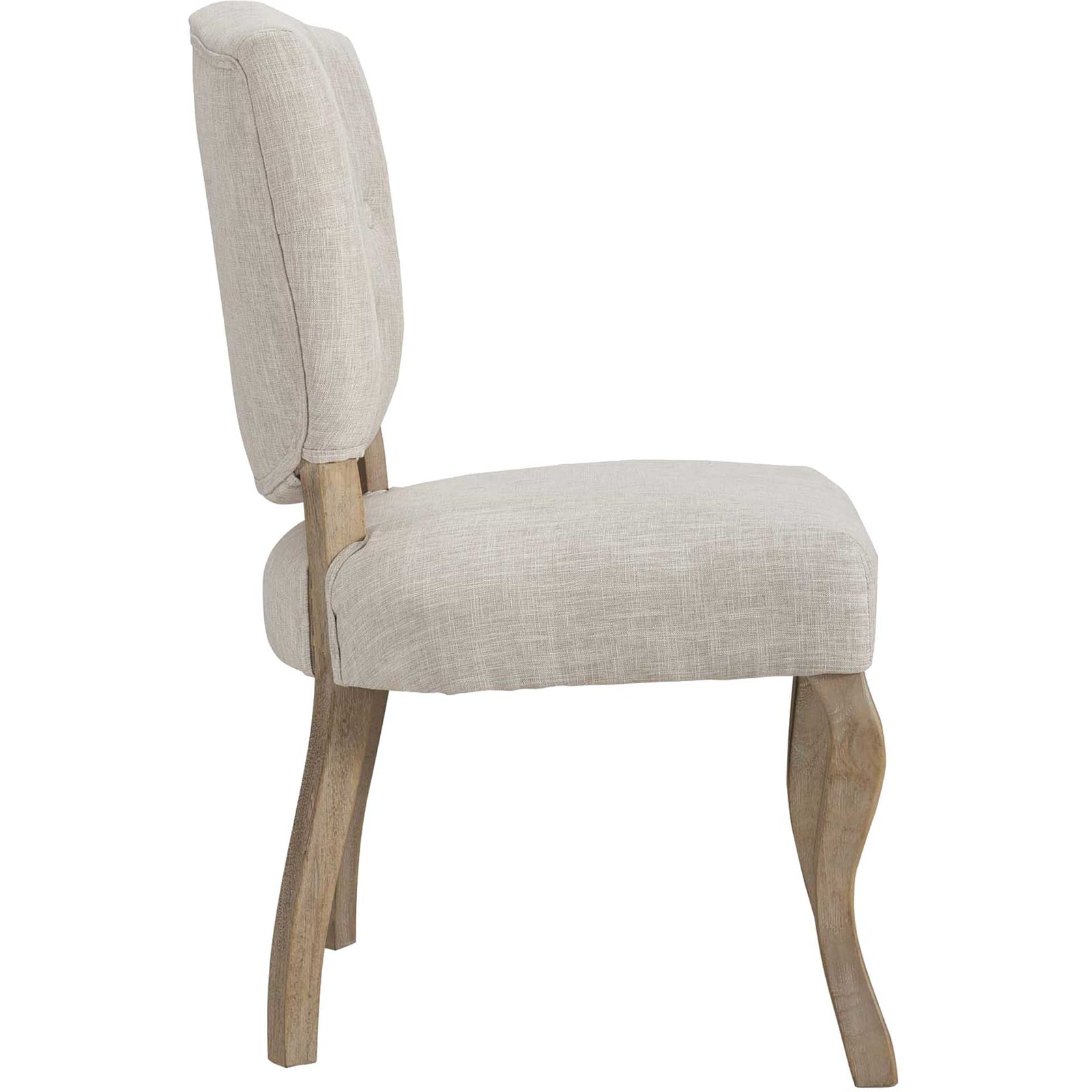 Angie Upholstered Dining Side Chair Beige