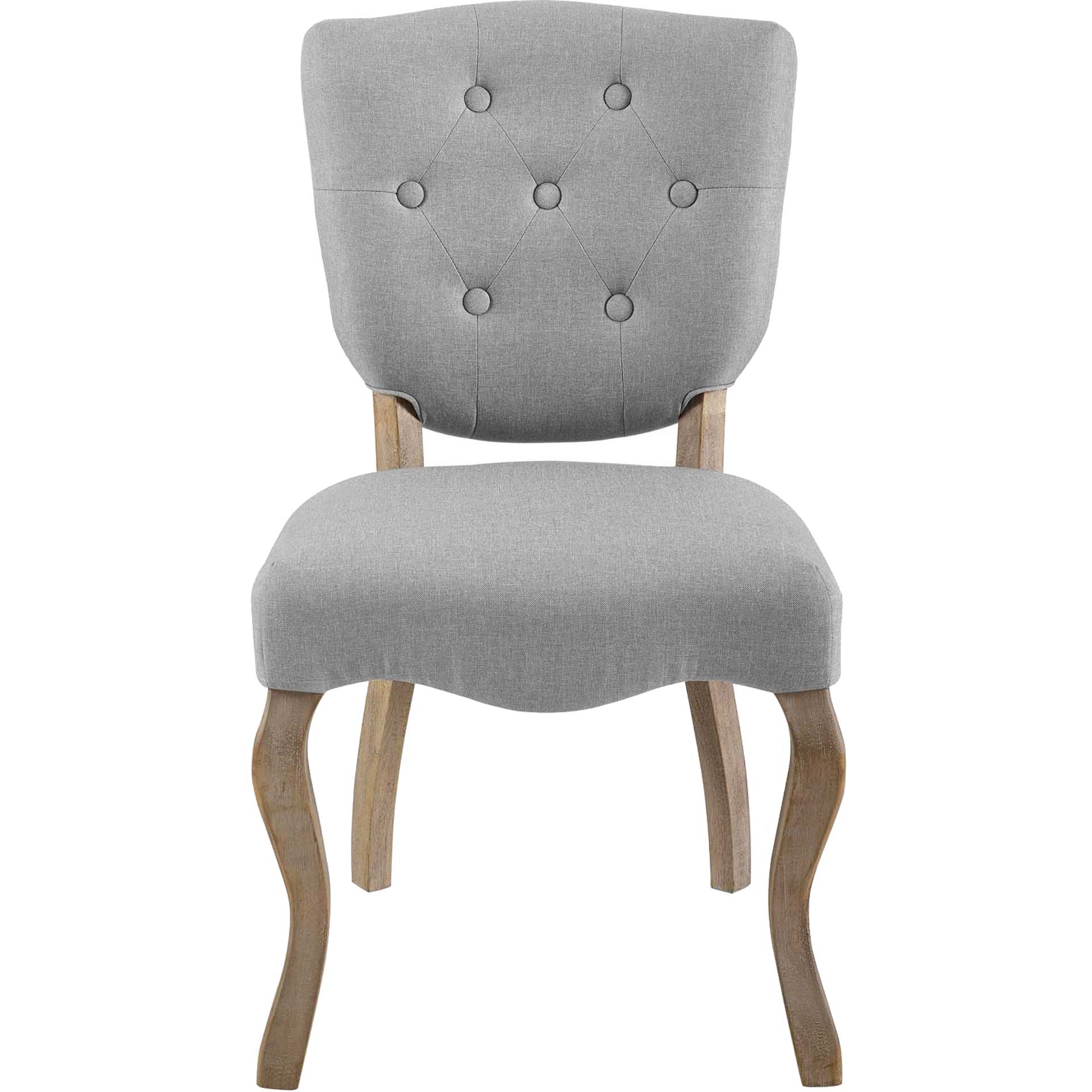 Angie Upholstered Dining Side Chair Light Gray