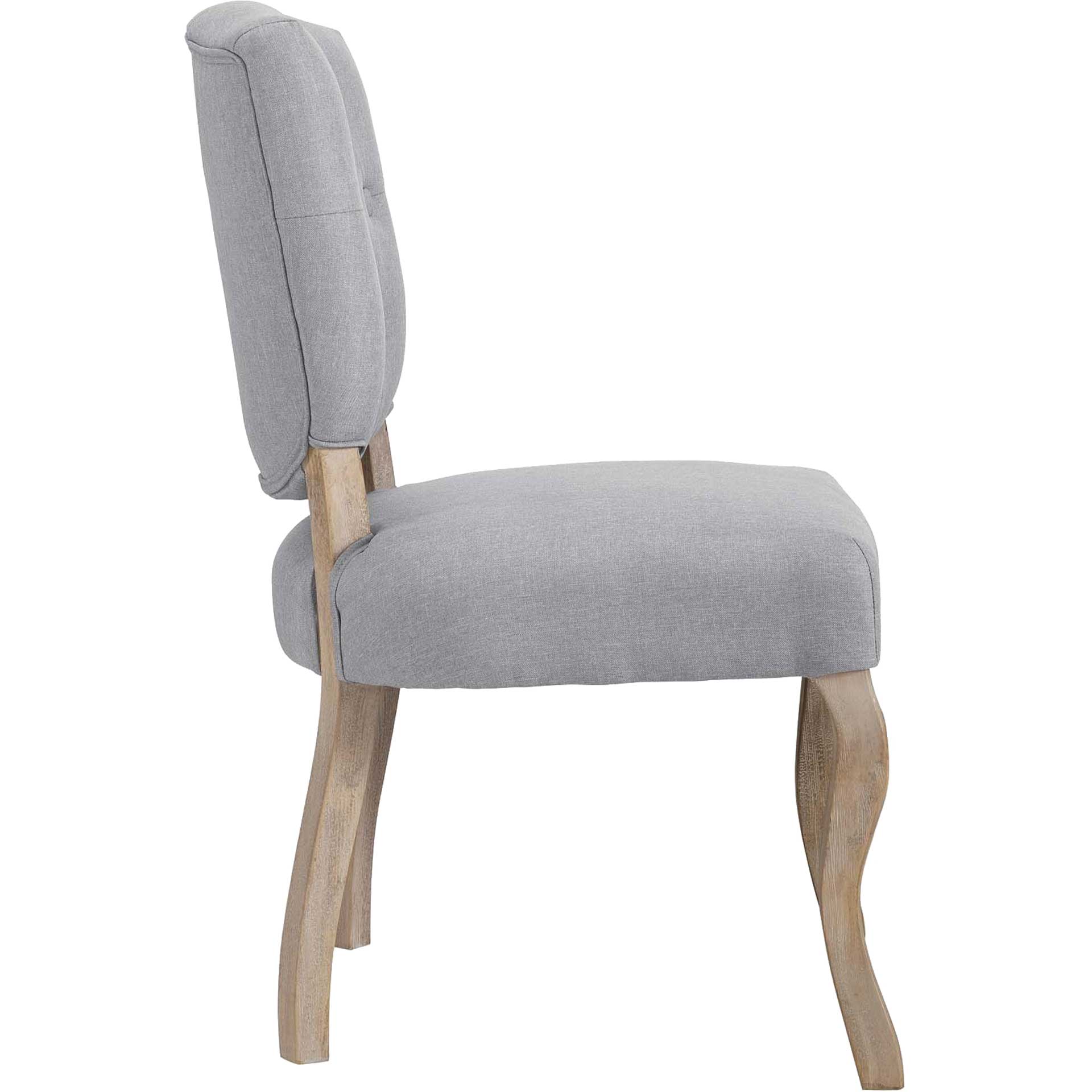 Angie Upholstered Dining Side Chair Light Gray