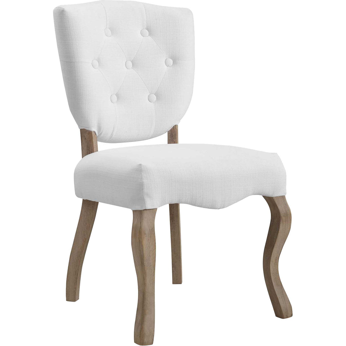 Angie Upholstered Dining Side Chair White
