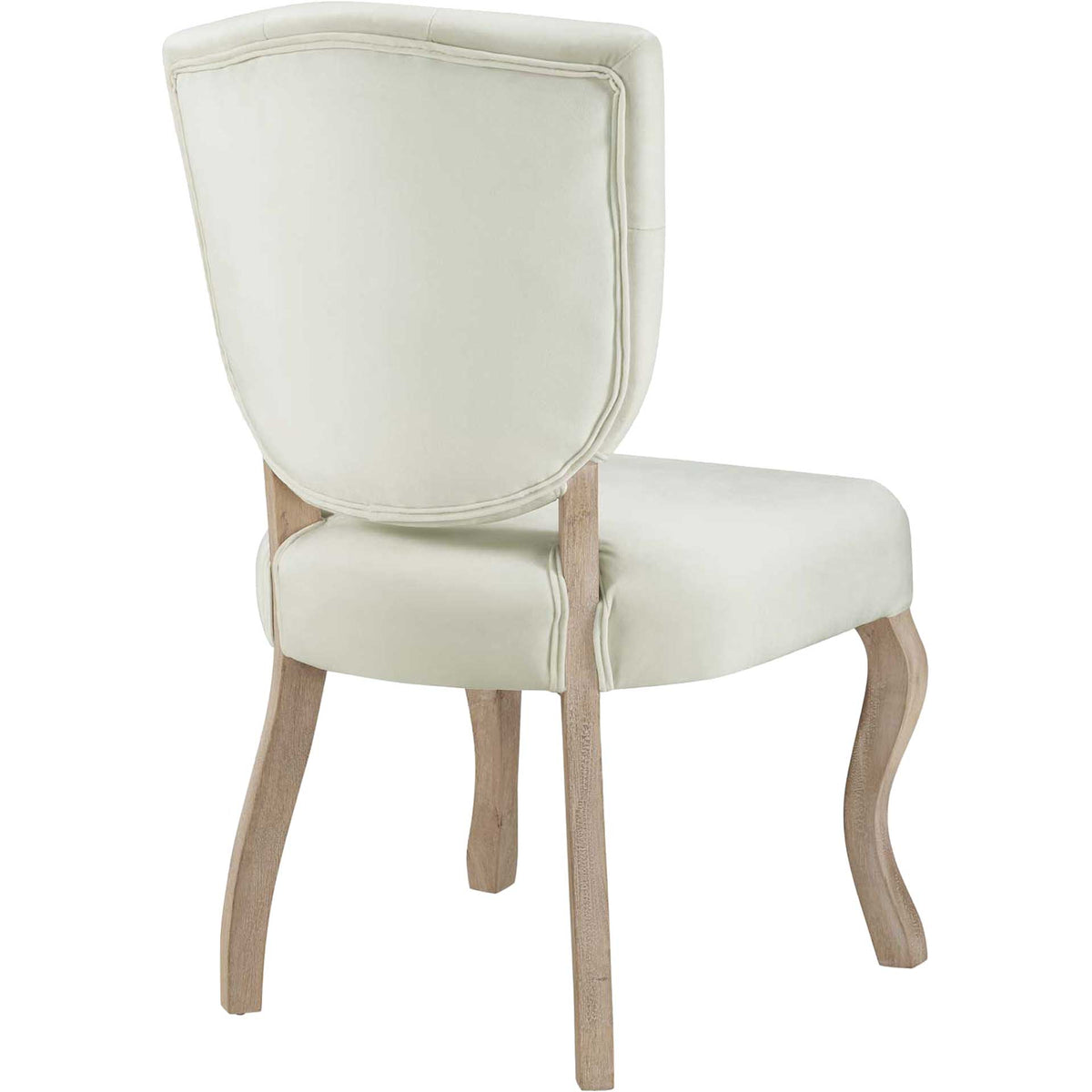 Angie Velvet Dining Side Chair Ivory