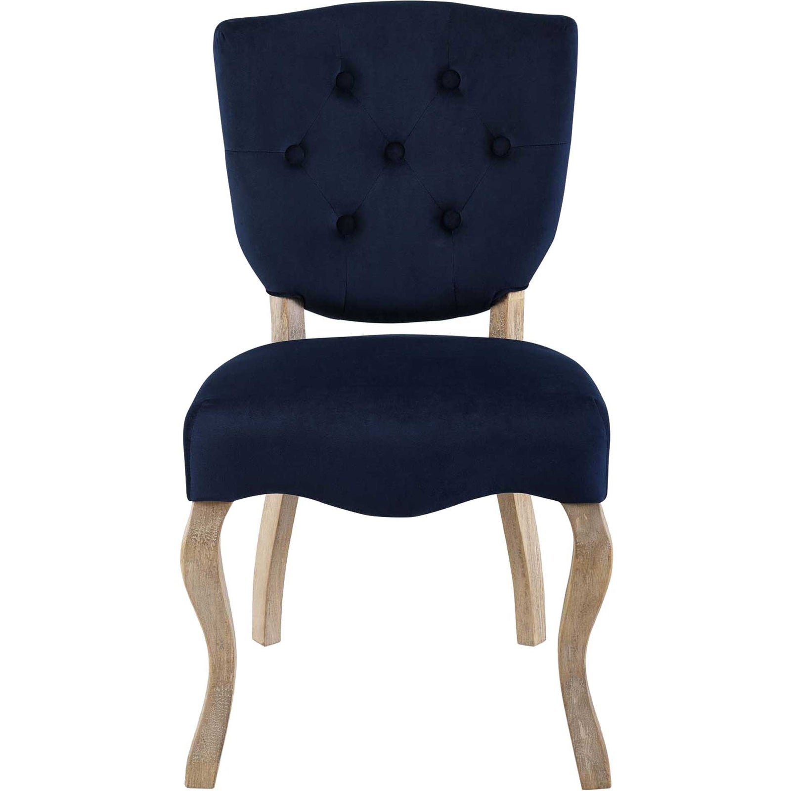 Angie Velvet Dining Side Chair Midnight Blue