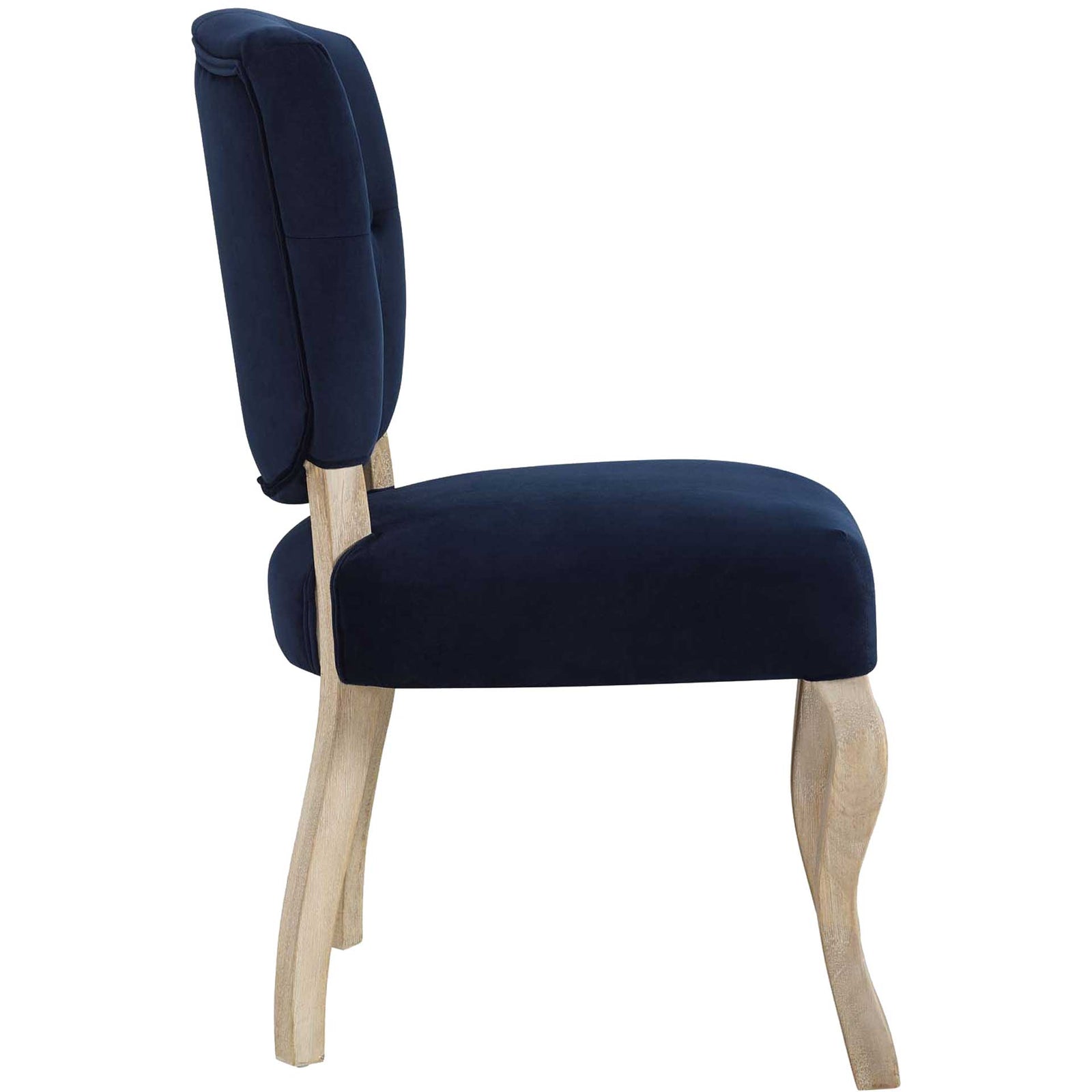 Angie Velvet Dining Side Chair Midnight Blue