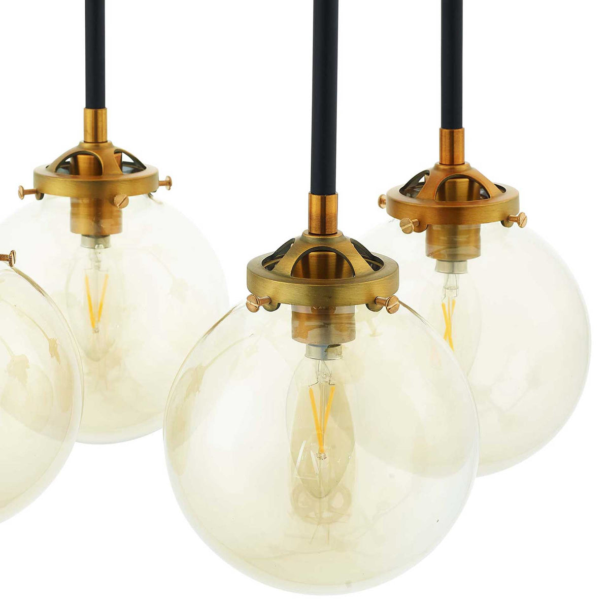 Ayden 12 Light Pendant Chandelier Black/Gold