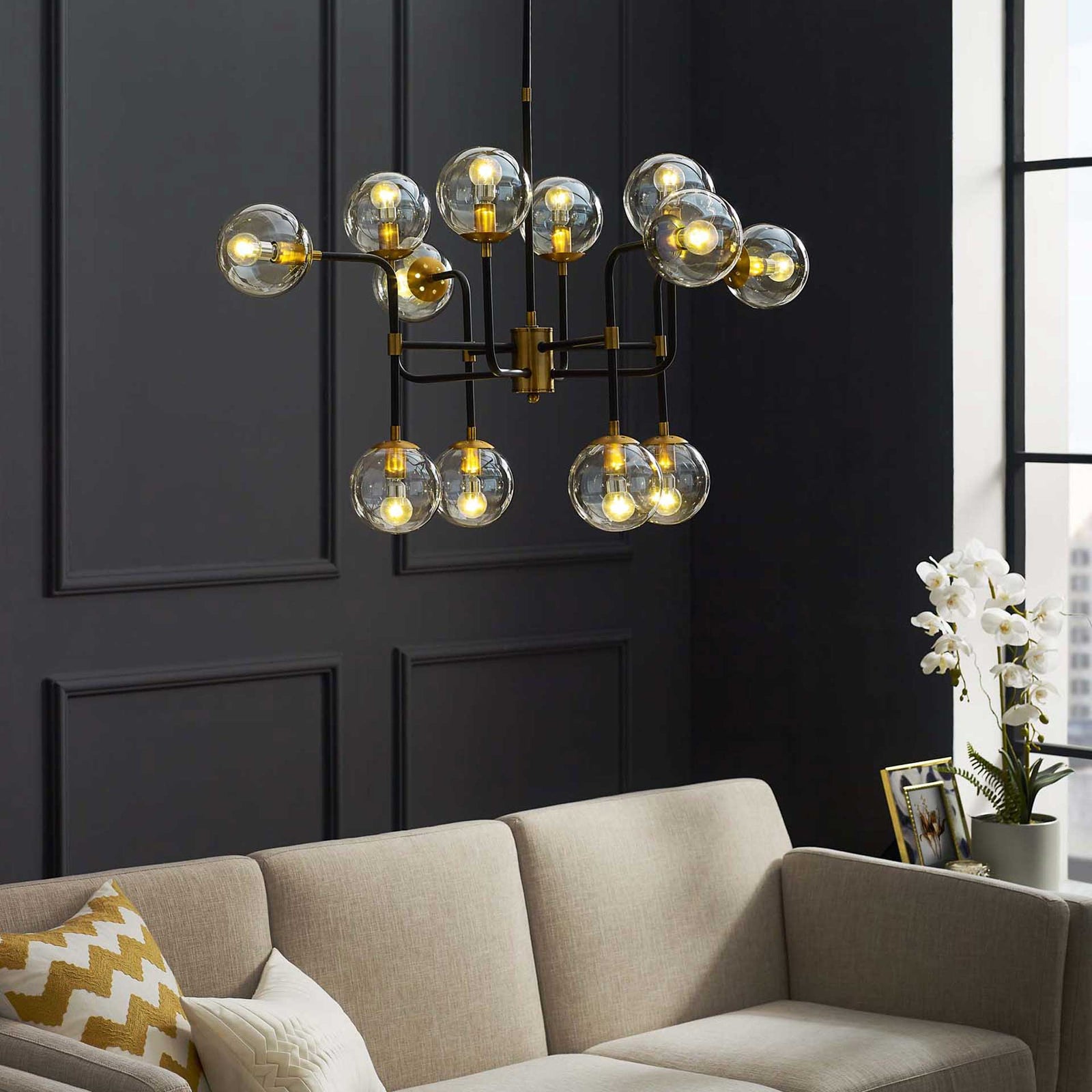 Ayden 12 Light Pendant Chandelier Gold