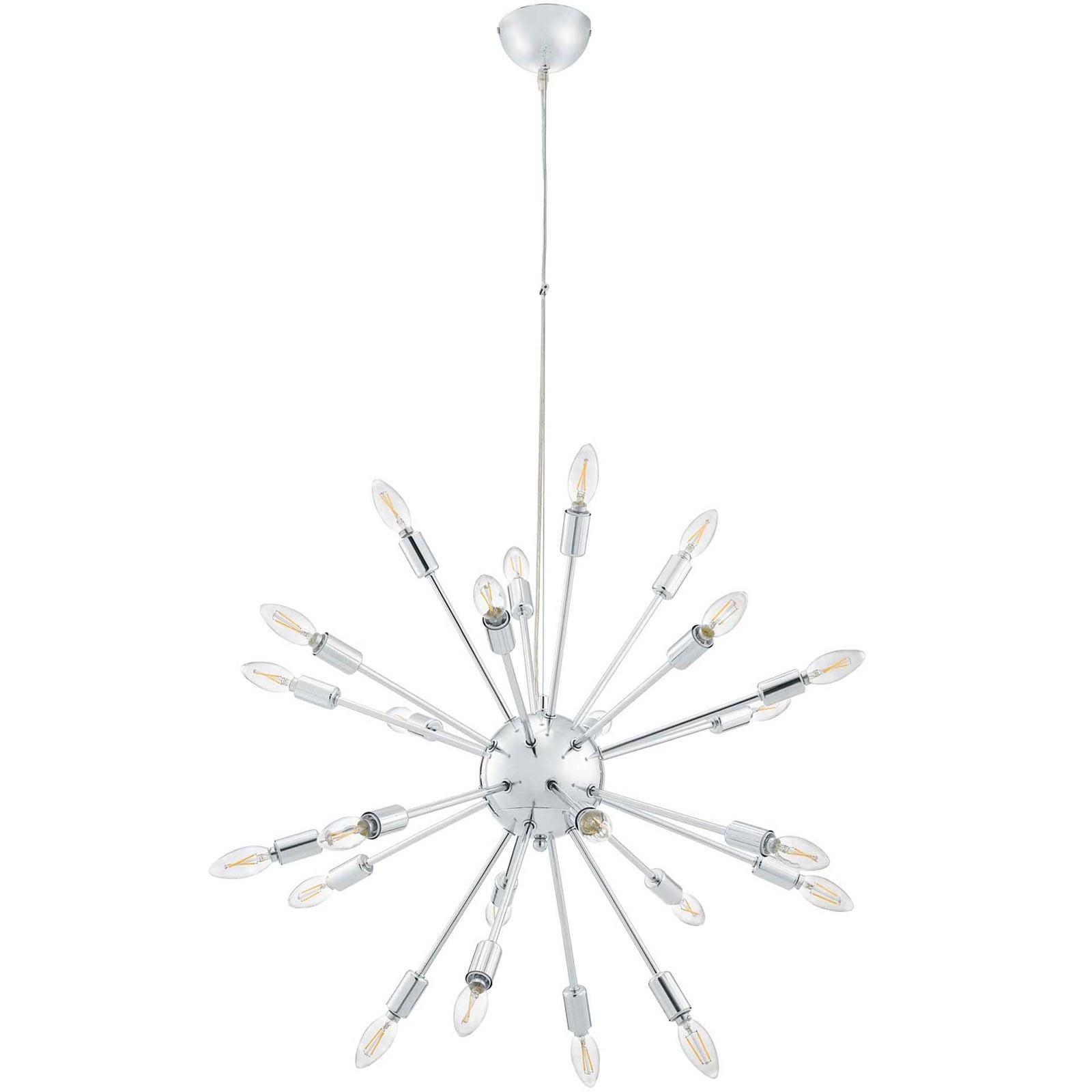 Gama Metal Chandelier Silver