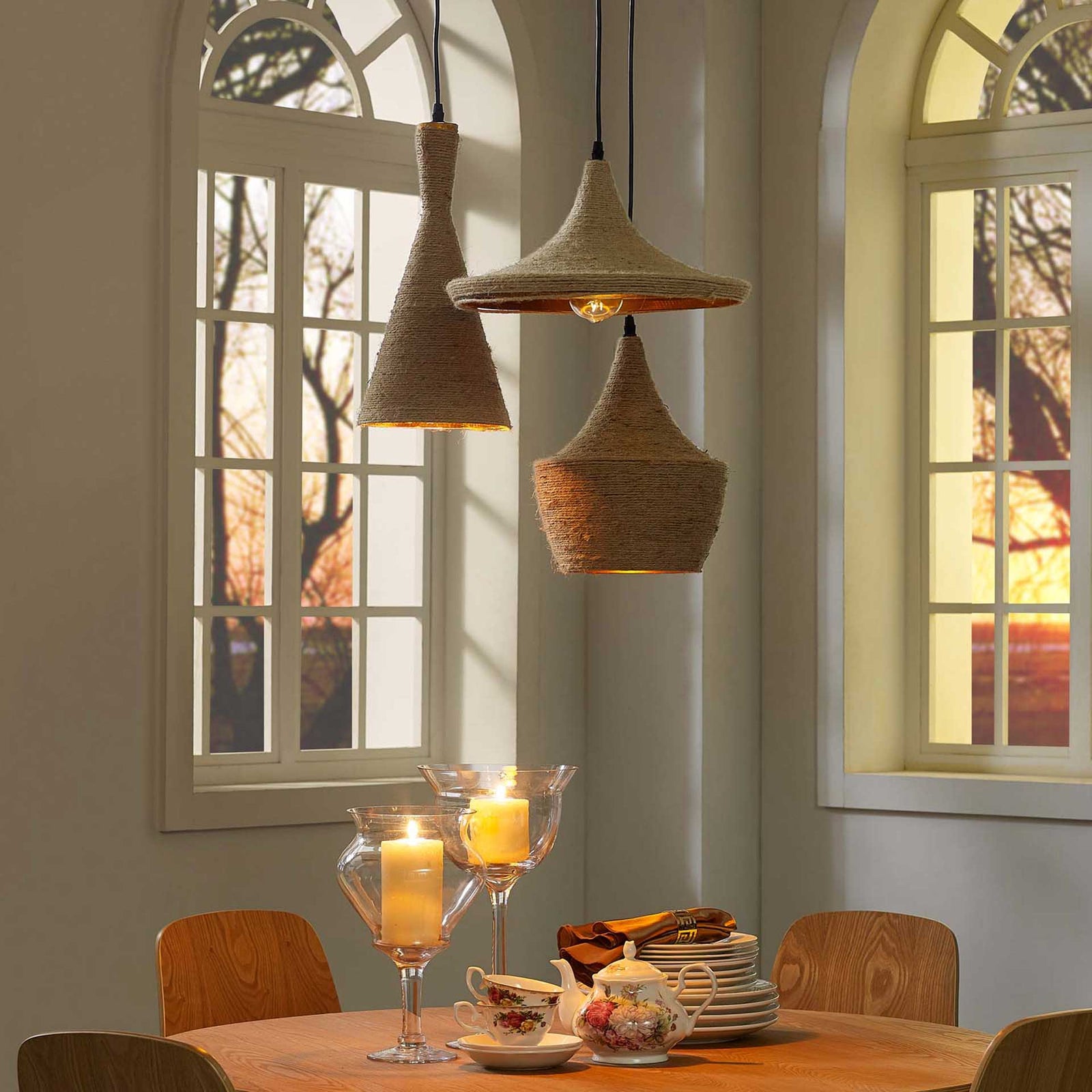 Monserrat 3 Pendant Light Ceiling Fixture Gold