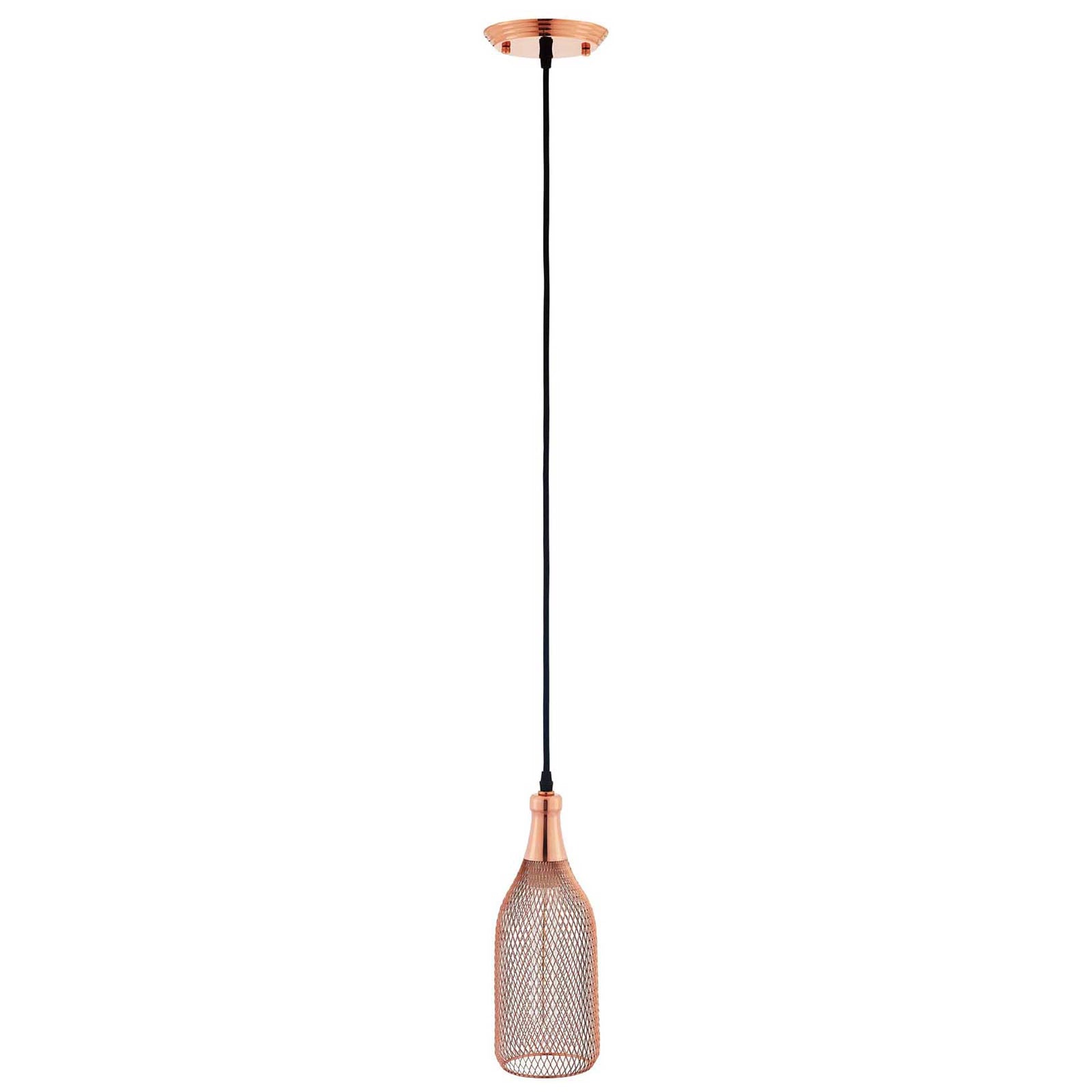 Gale Bottle-Shaped Pendant Light Rose Gold