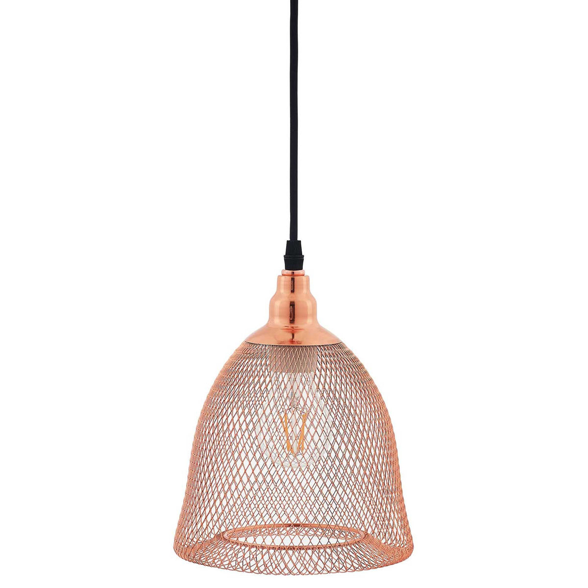 Gale Bell-Shaped Pendant Light Rose Gold