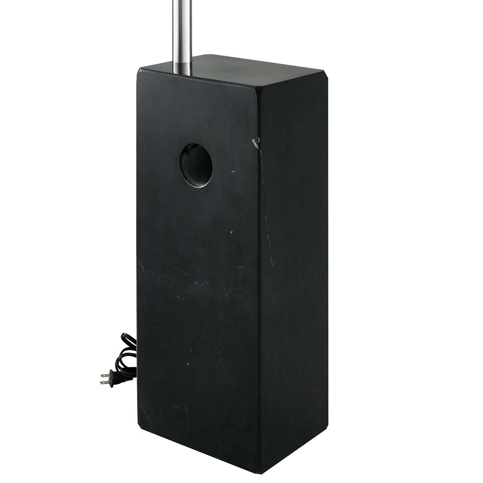Sun Cube Marble Base Floor Lamp Black
