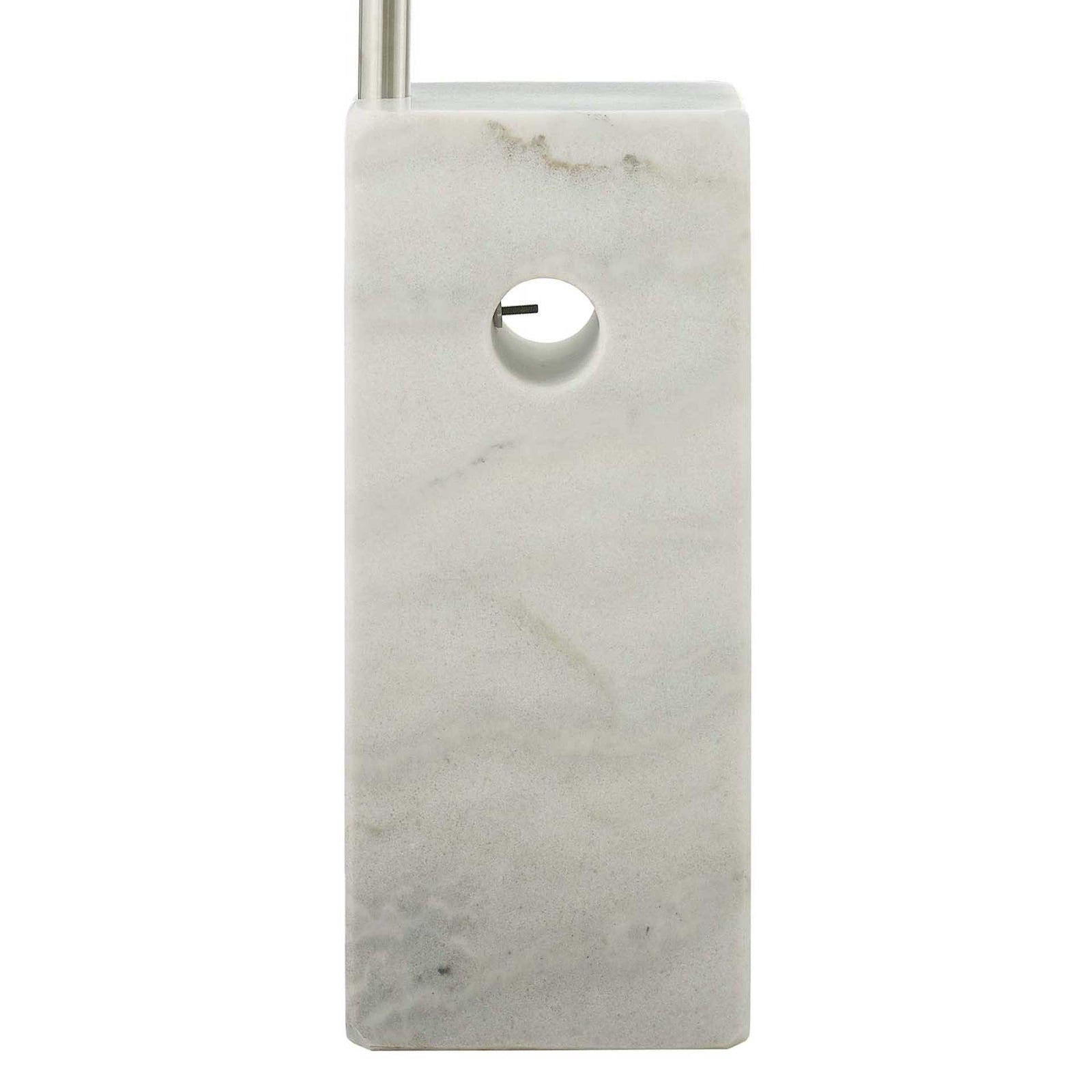 Sun Cube Marble Base Floor Lamp White