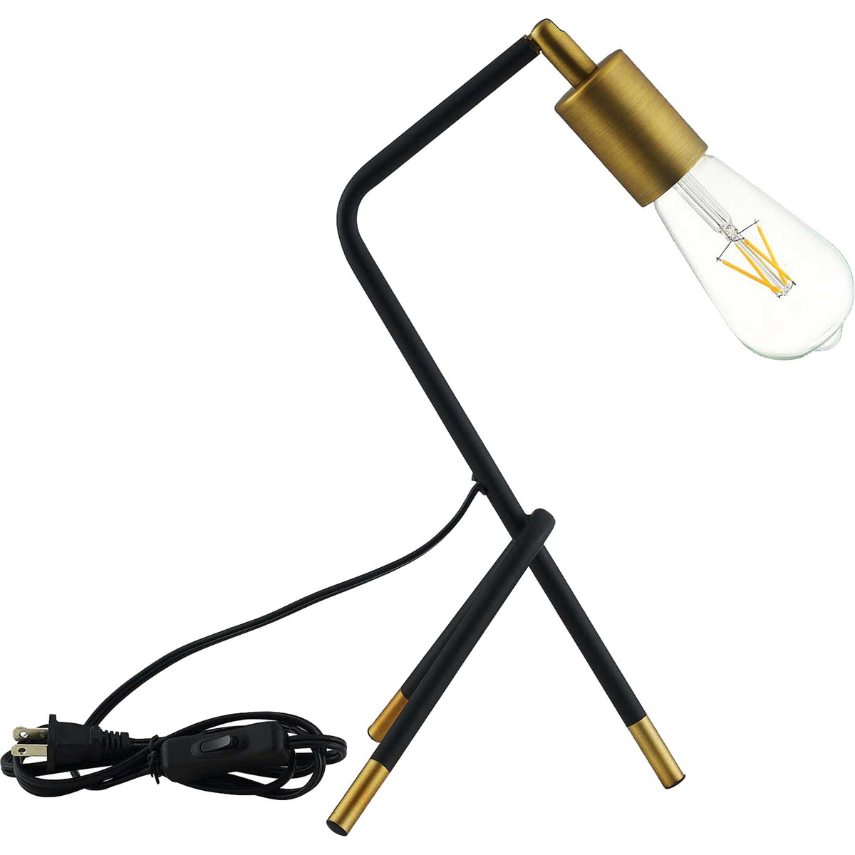 Abella Table Lamp Brass Gold/Black