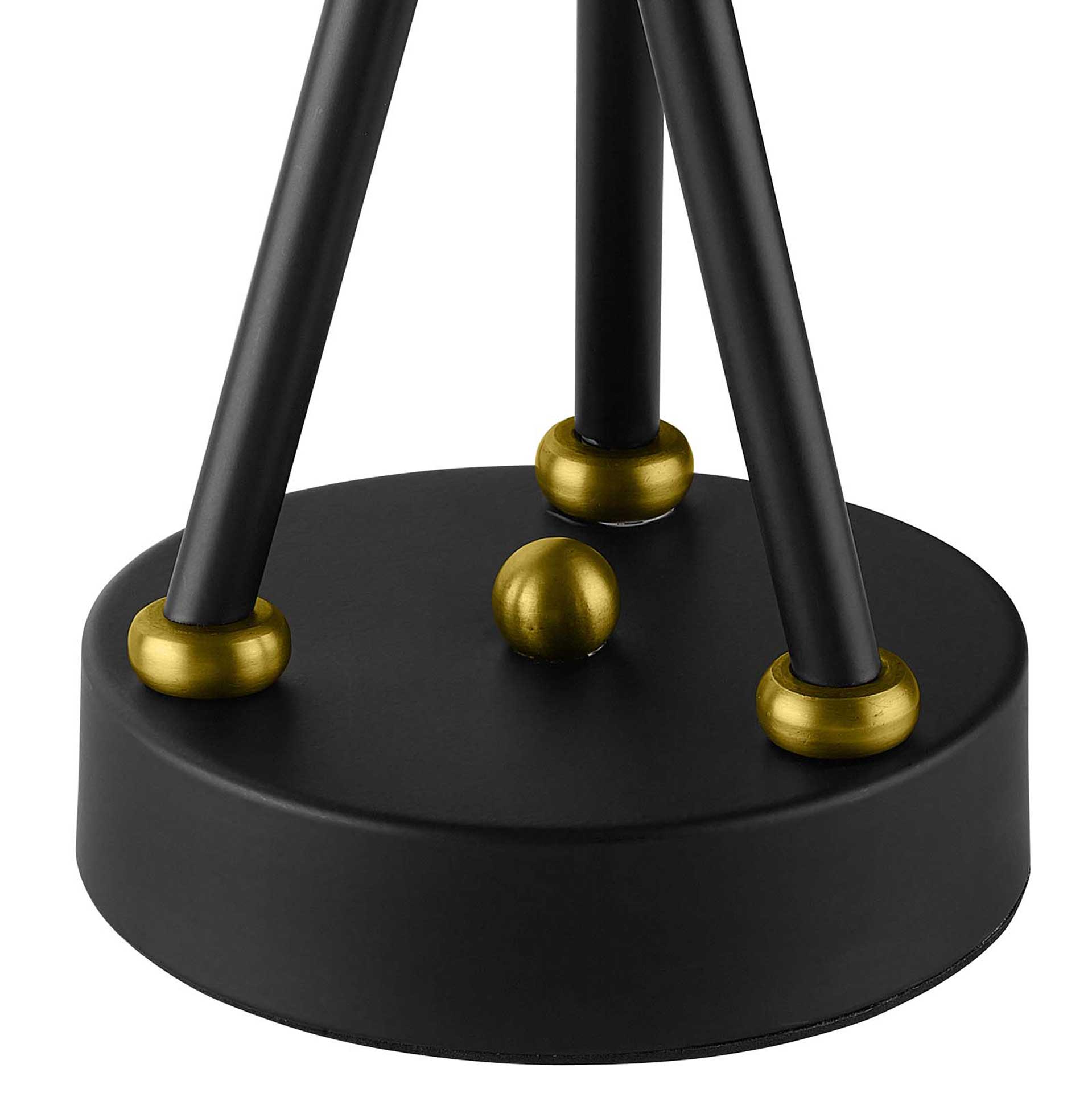 Bethany Brass Metal Table Lamp Black/Gold