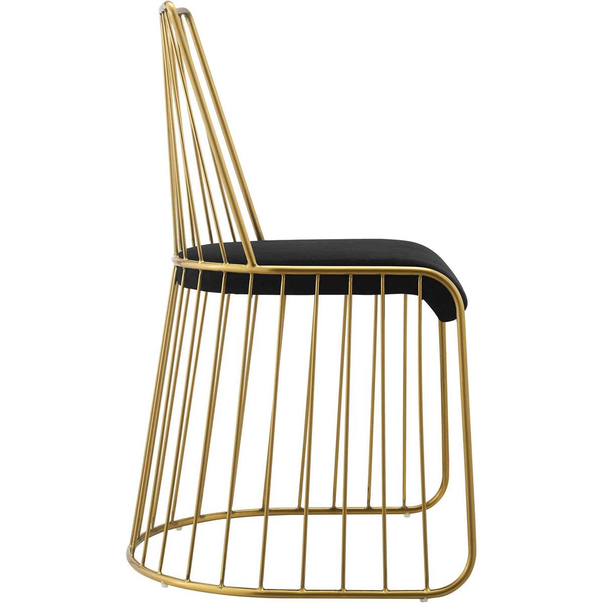 Ruth Velvet Dining Chair Gold/Black