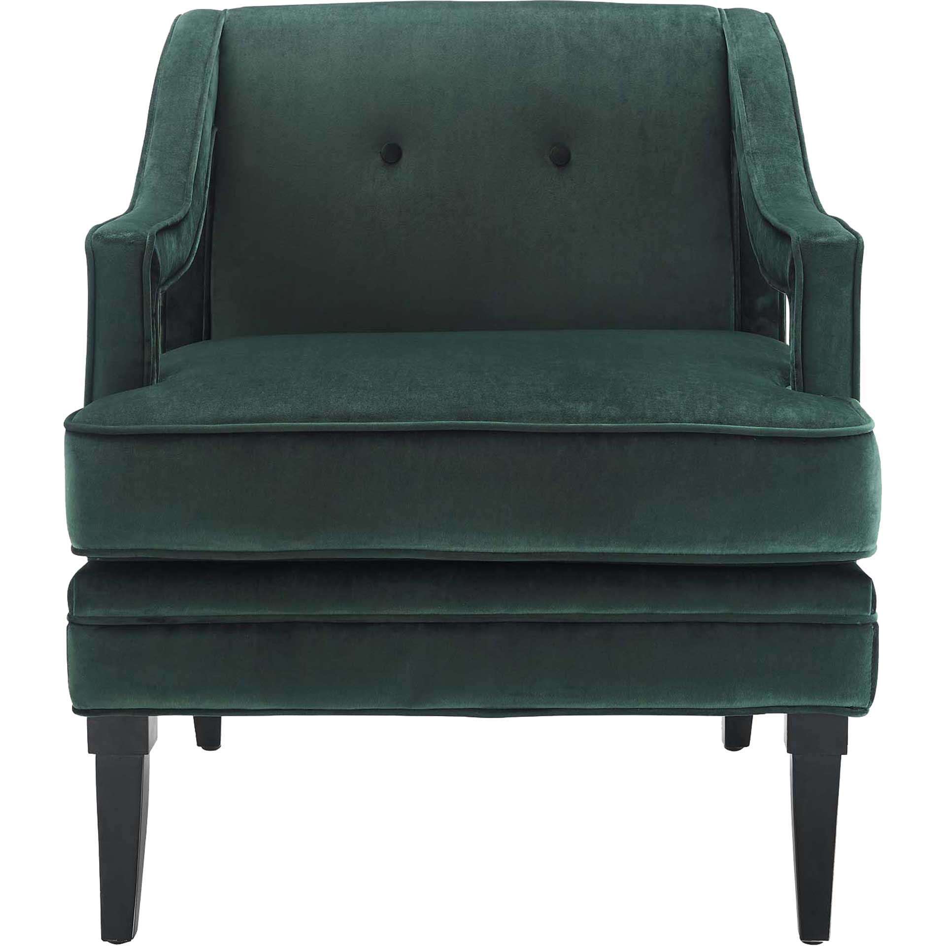 Cassandra Upholstered Velvet Armchair Green