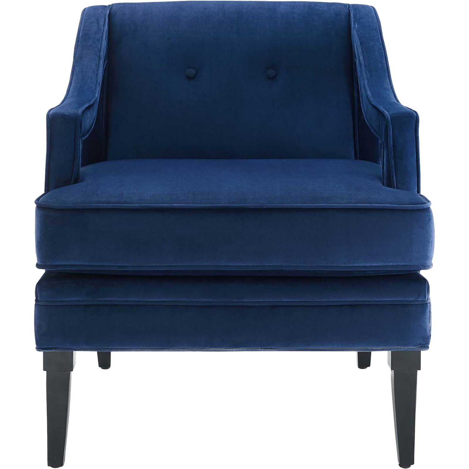 Cassandra Upholstered Velvet Armchair Navy