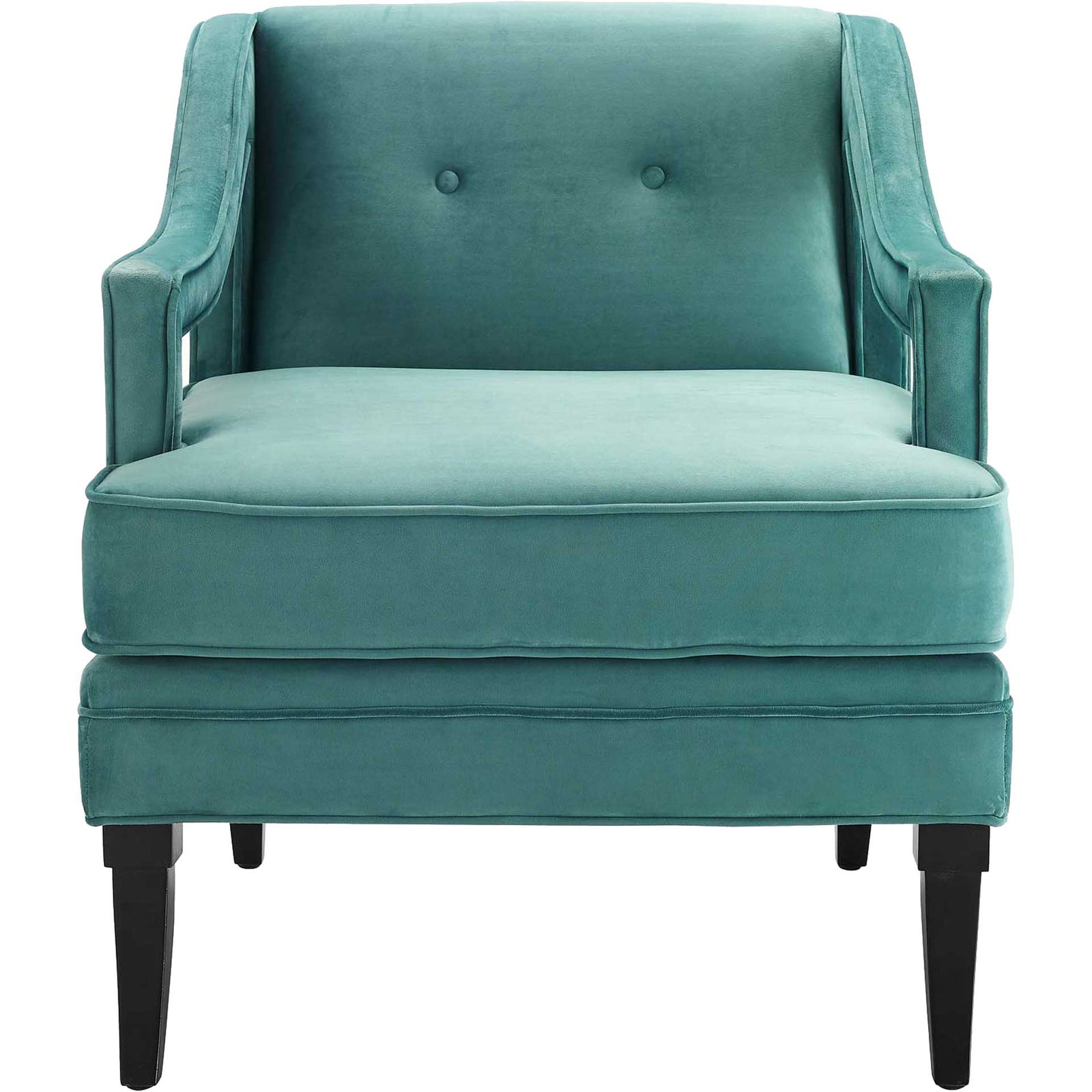 Cassandra Upholstered Velvet Armchair Teal