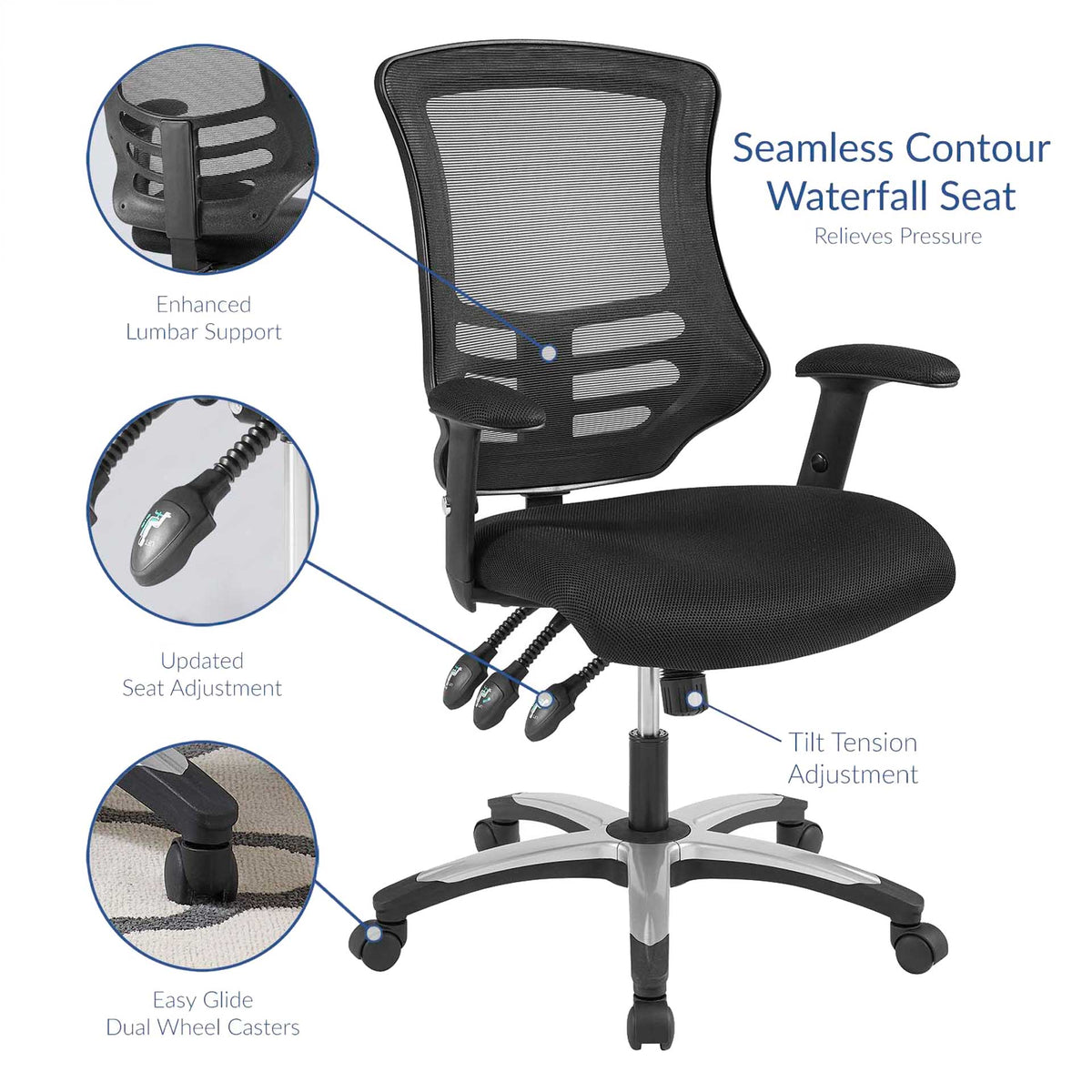 Christina Mesh Office Chair Black