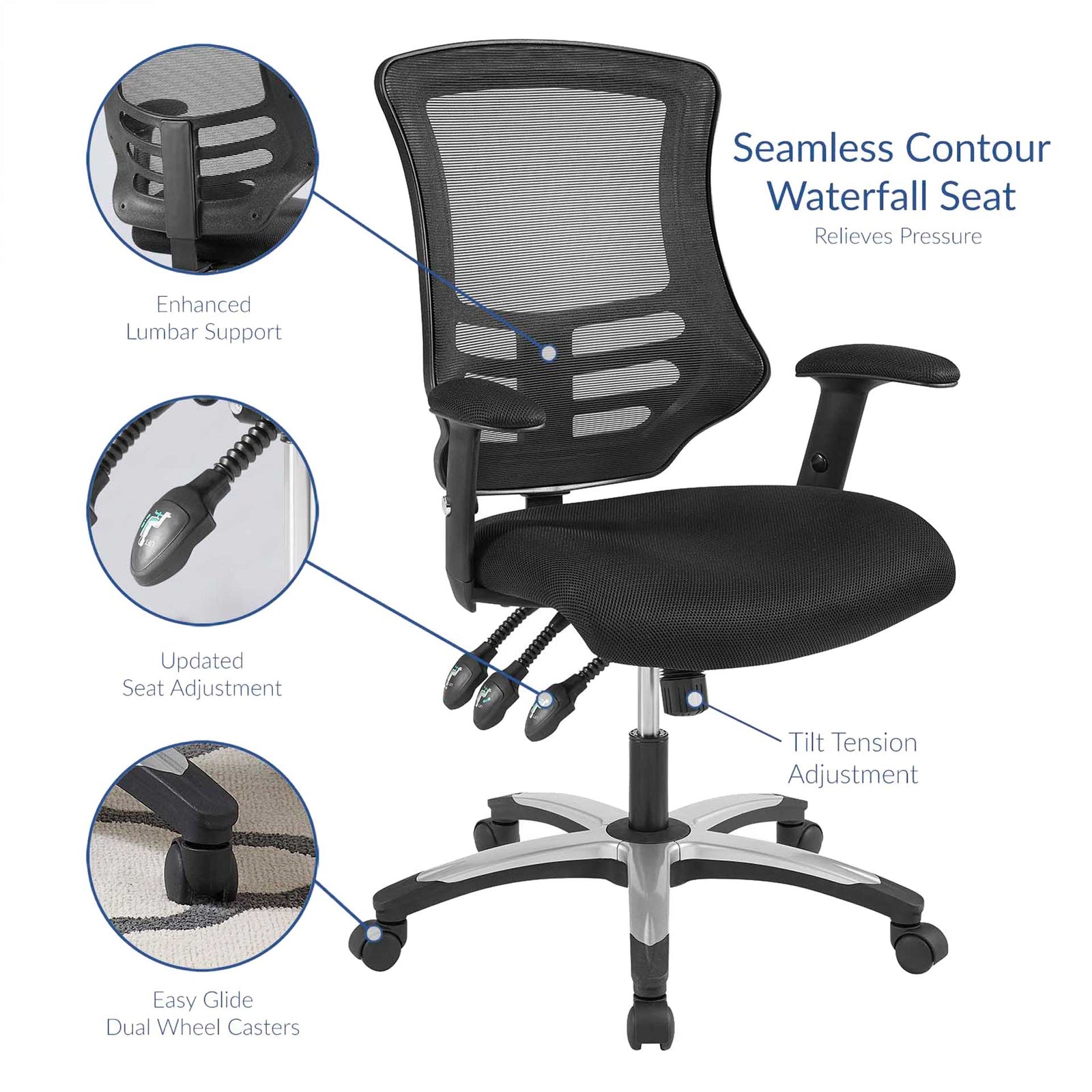 Christina Mesh Office Chair Black