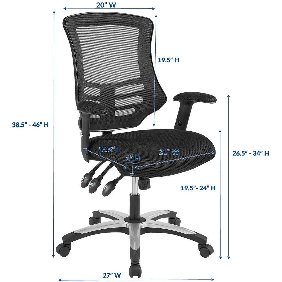 Christina Mesh Office Chair Black