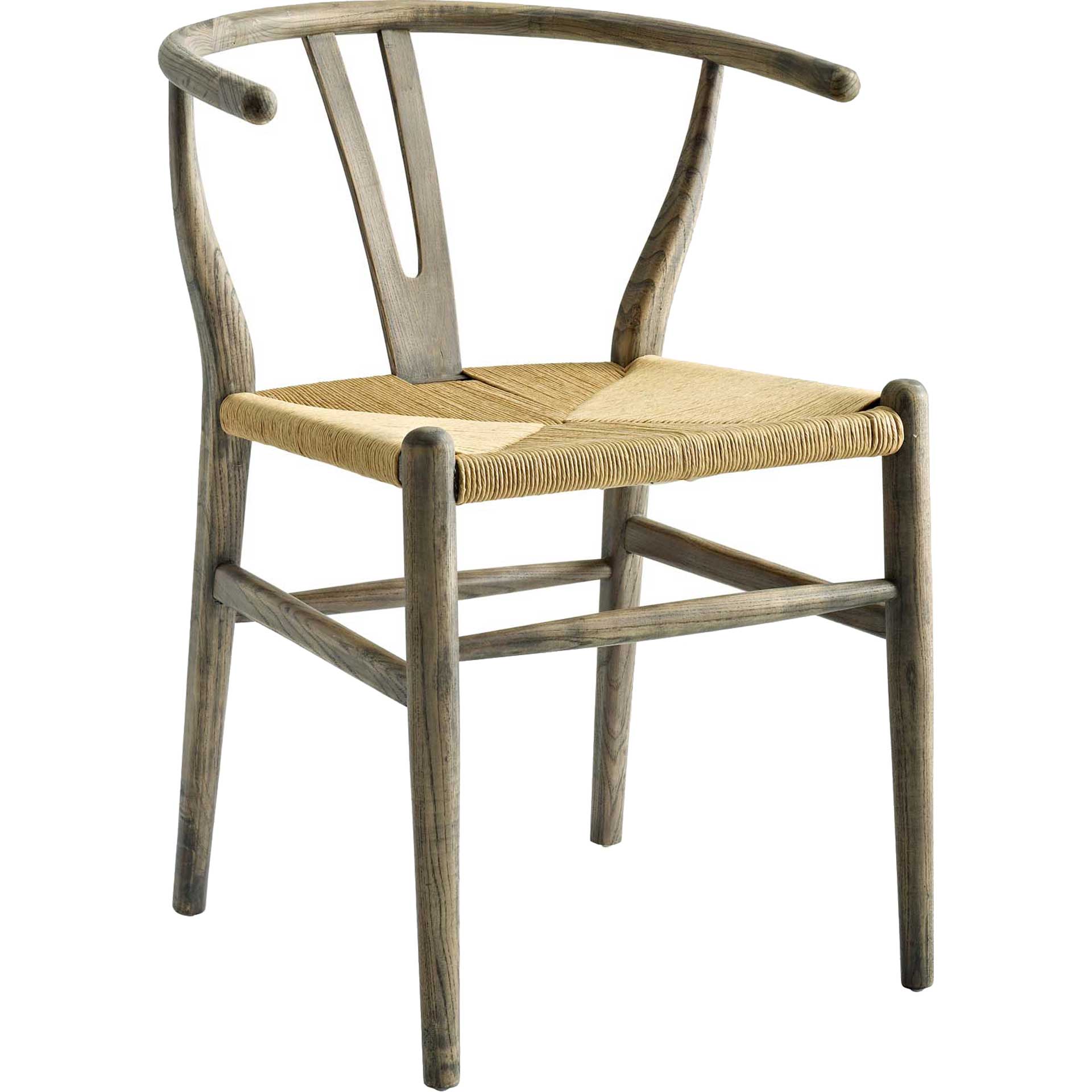 Amelot Wood Armchair Weathered Gray