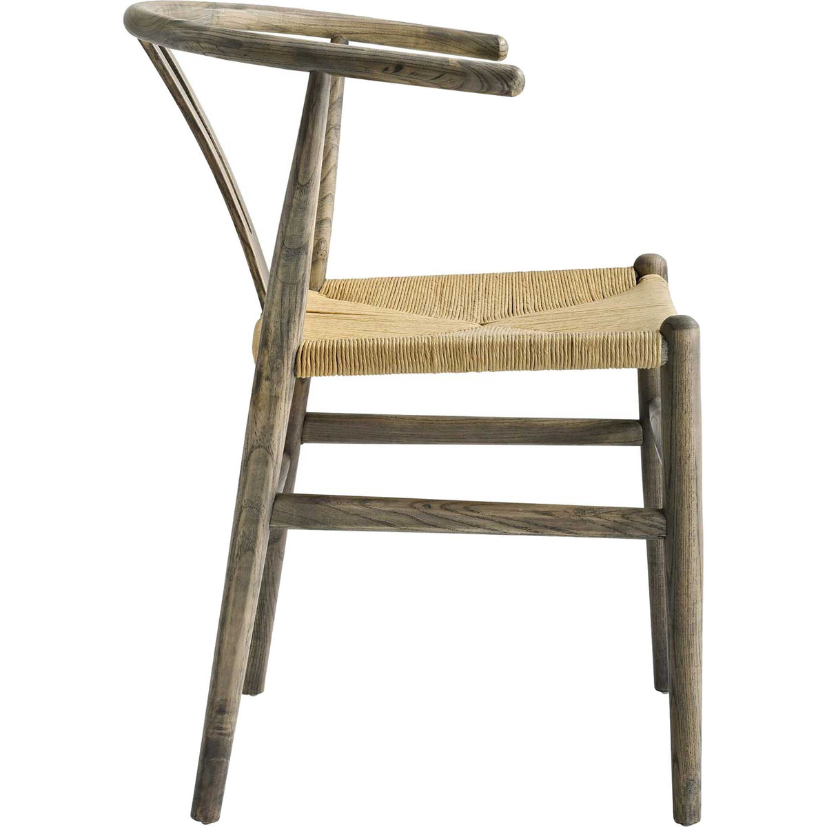 Amelot Wood Armchair Weathered Gray