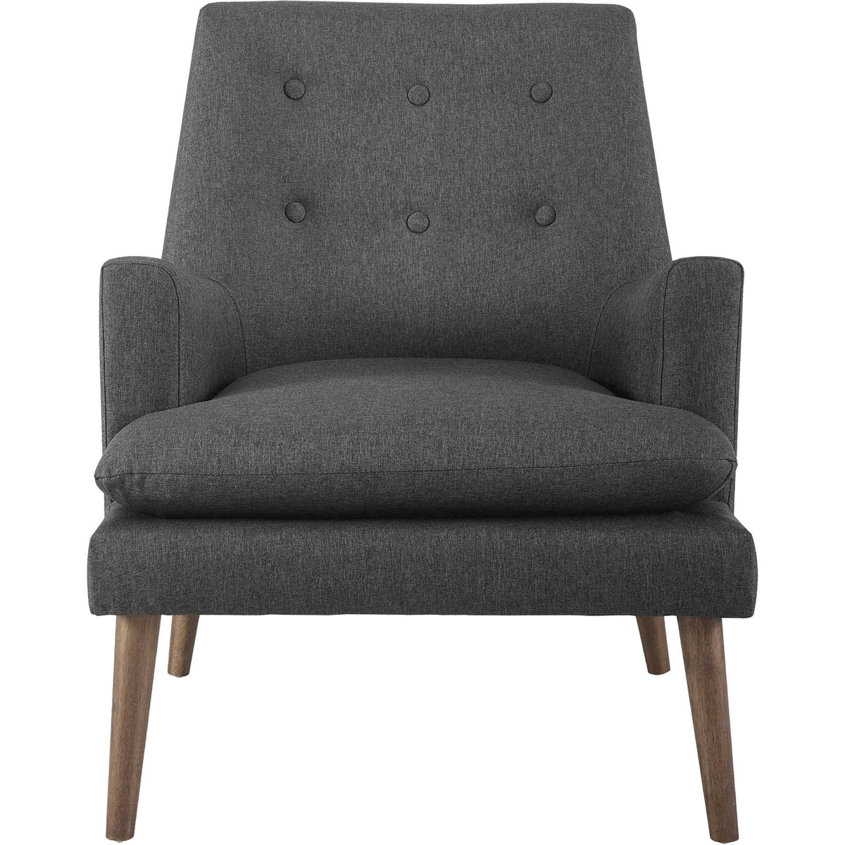 Lucas Upholstered Lounge Chair Gray