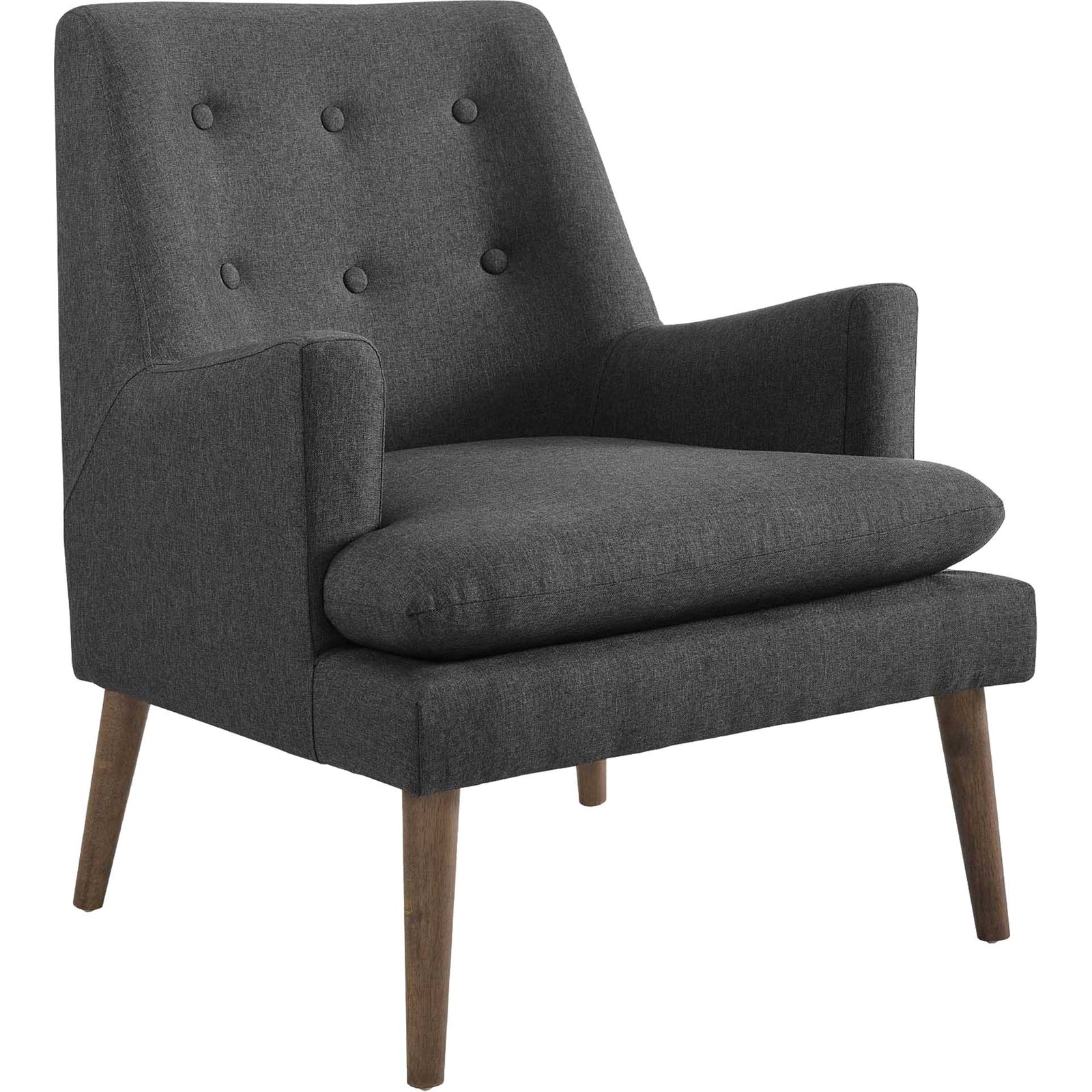 Leiston Upholstered Lounge Chair Gray