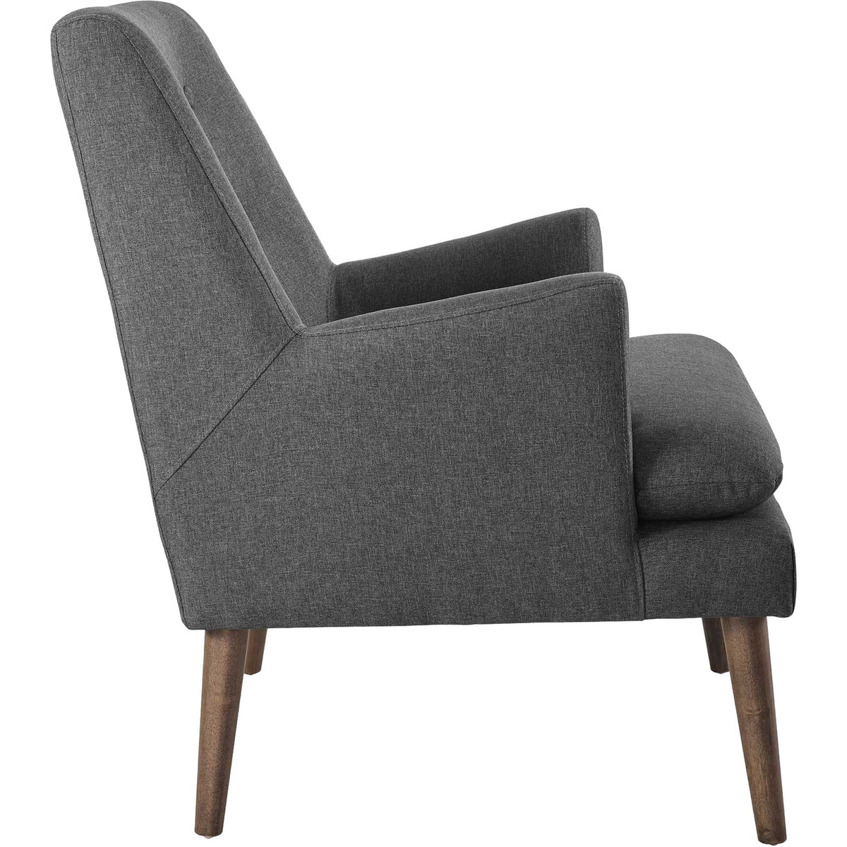Lucas Upholstered Lounge Chair Gray