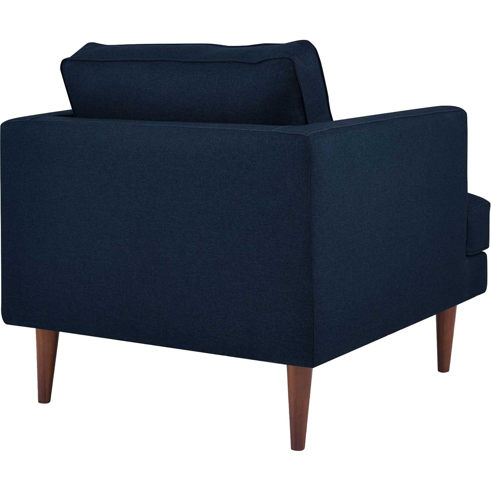 Aisley Upholstered Fabric Armchair Blue
