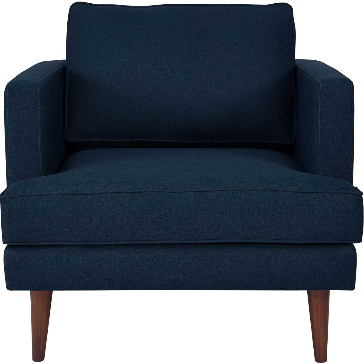 Aisley Upholstered Fabric Armchair Blue