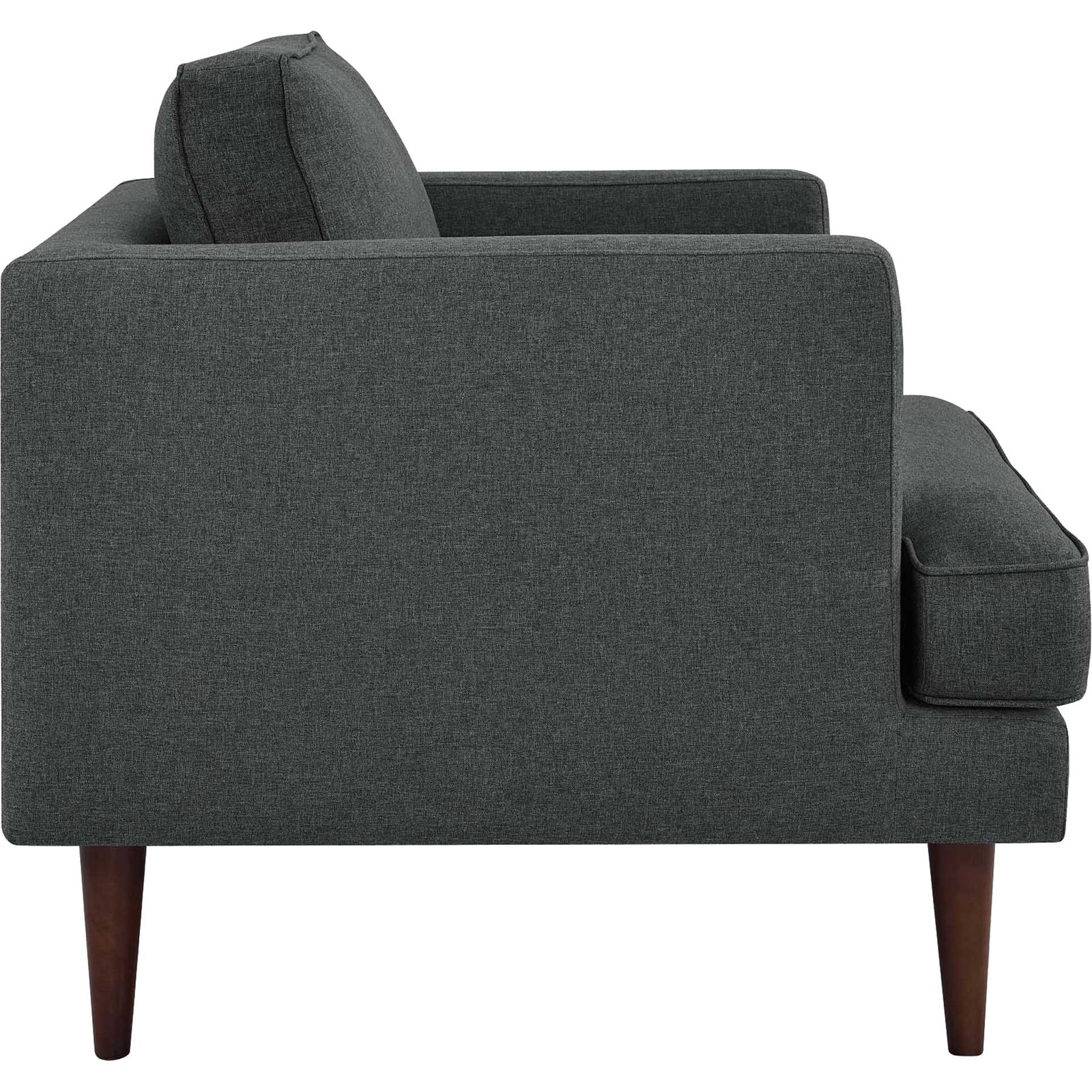 Aisley Upholstered Fabric Armchair Gray