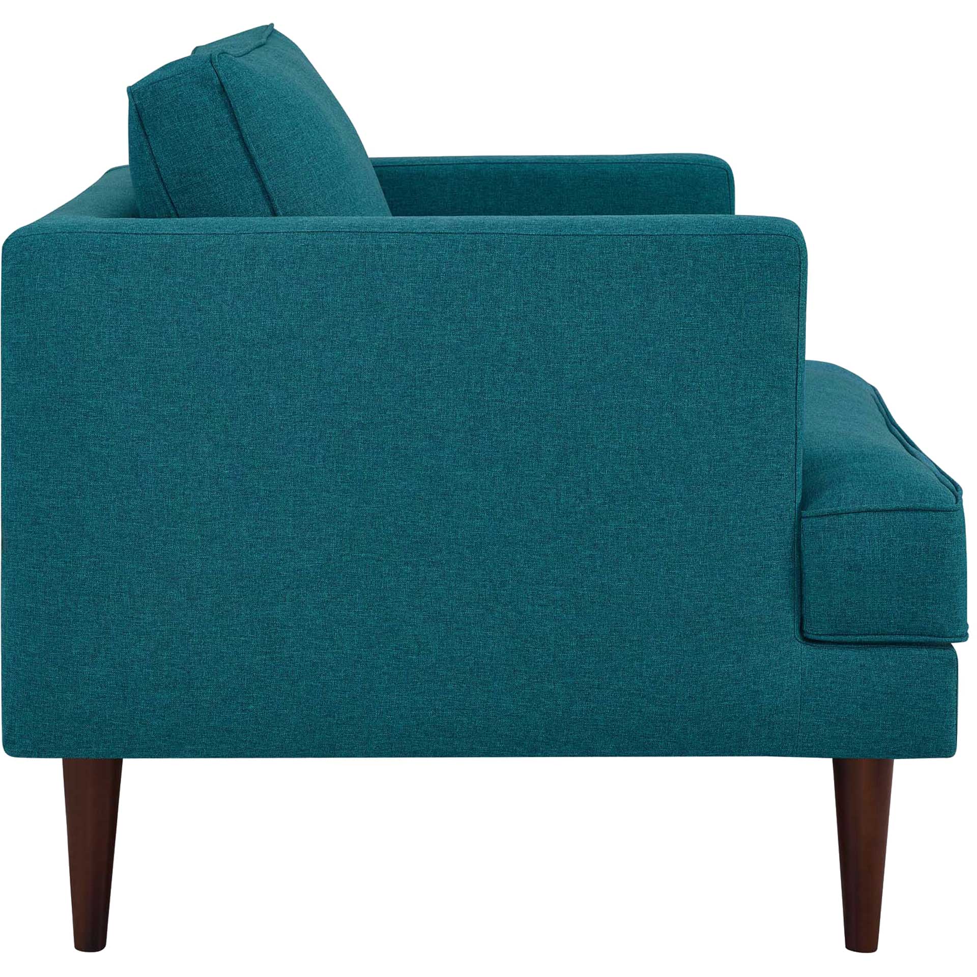 Aisley Upholstered Fabric Armchair Teal