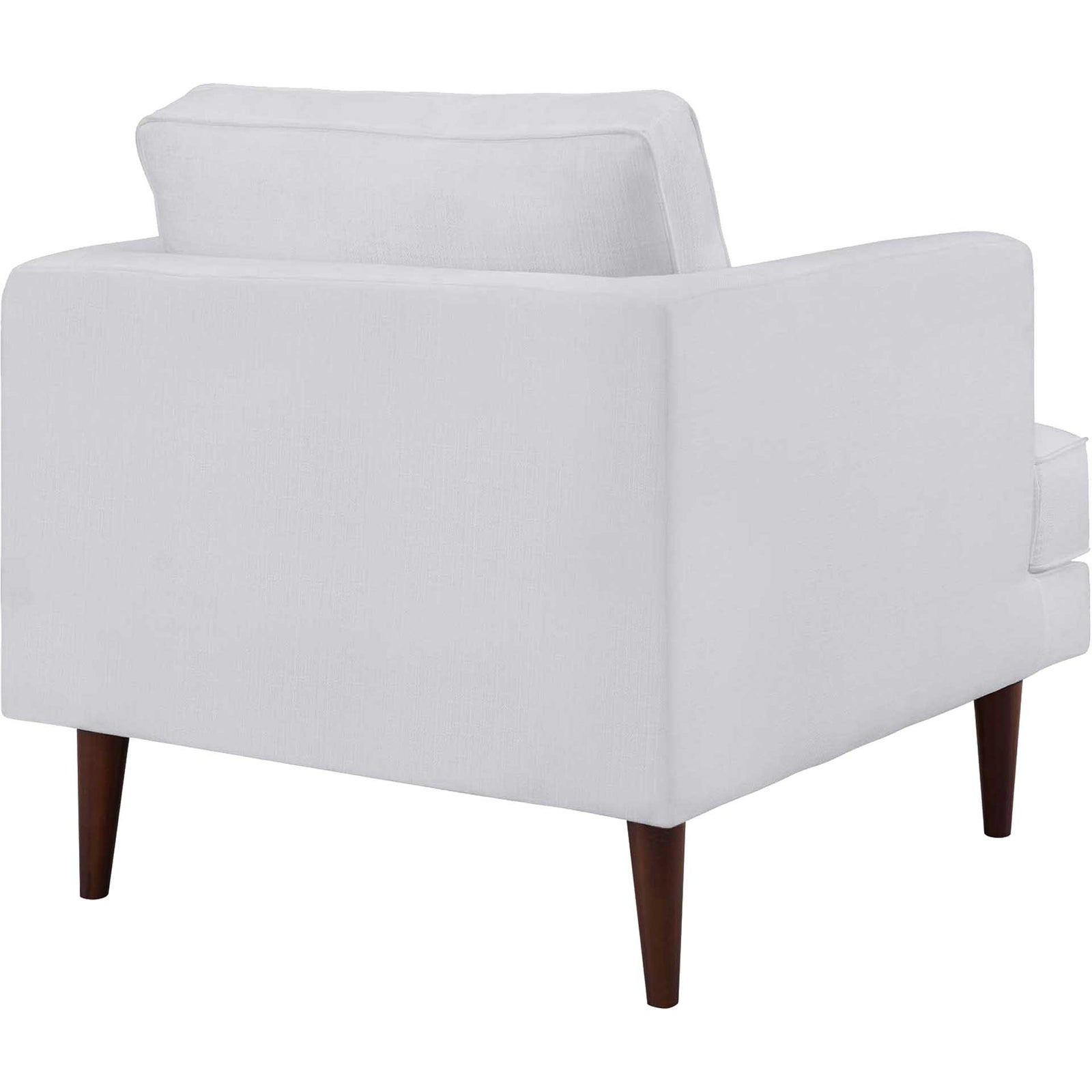 Aisley Upholstered Fabric Armchair White