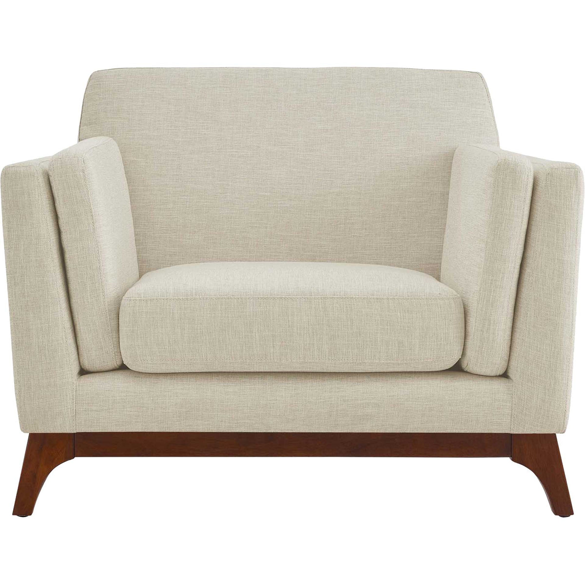 Channing Upholstered Fabric Armchair Beige