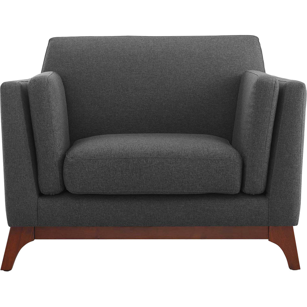 Casa Upholstered Fabric Armchair Gray