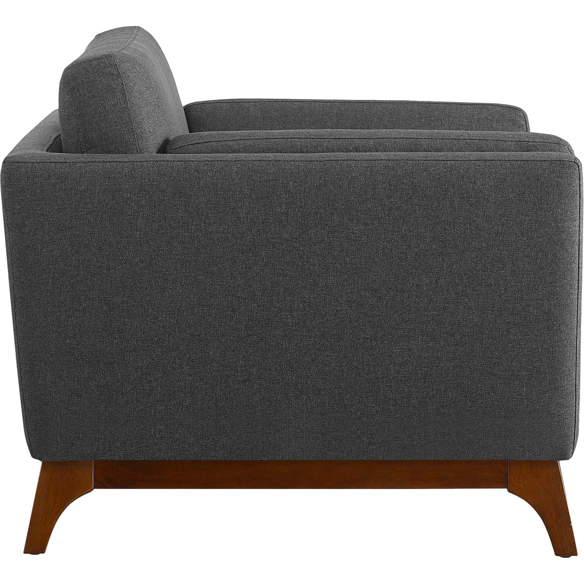 Casa Upholstered Fabric Armchair Gray