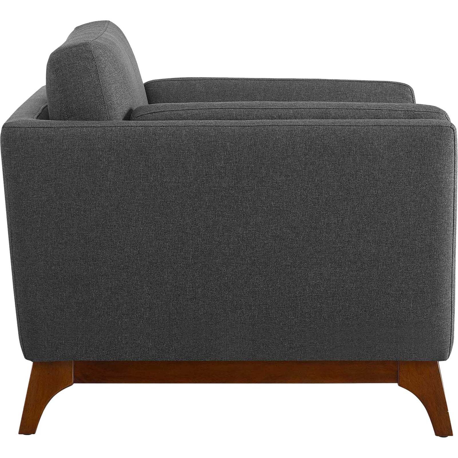 Casa Upholstered Fabric Armchair Gray