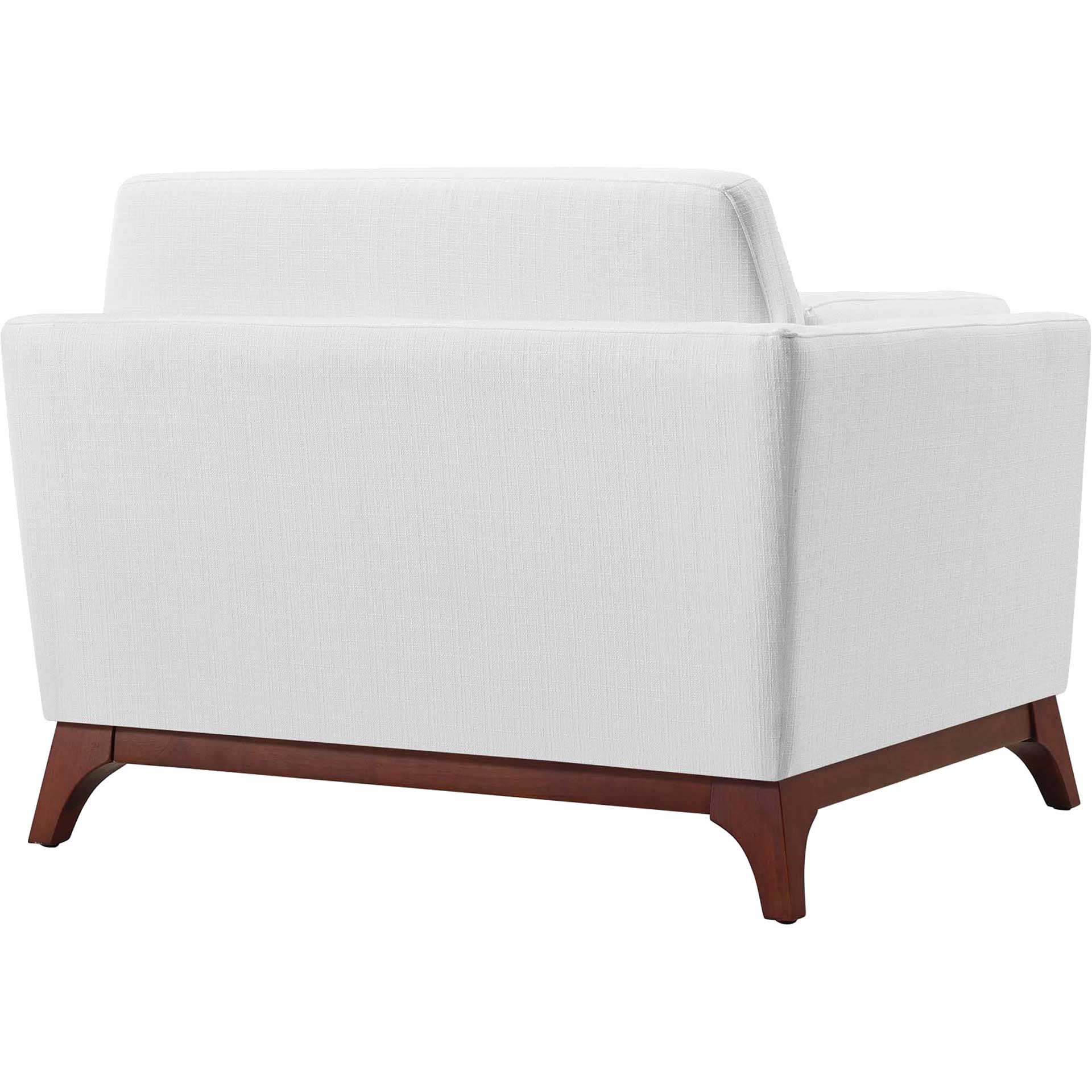 Casa Upholstered Fabric Armchair White