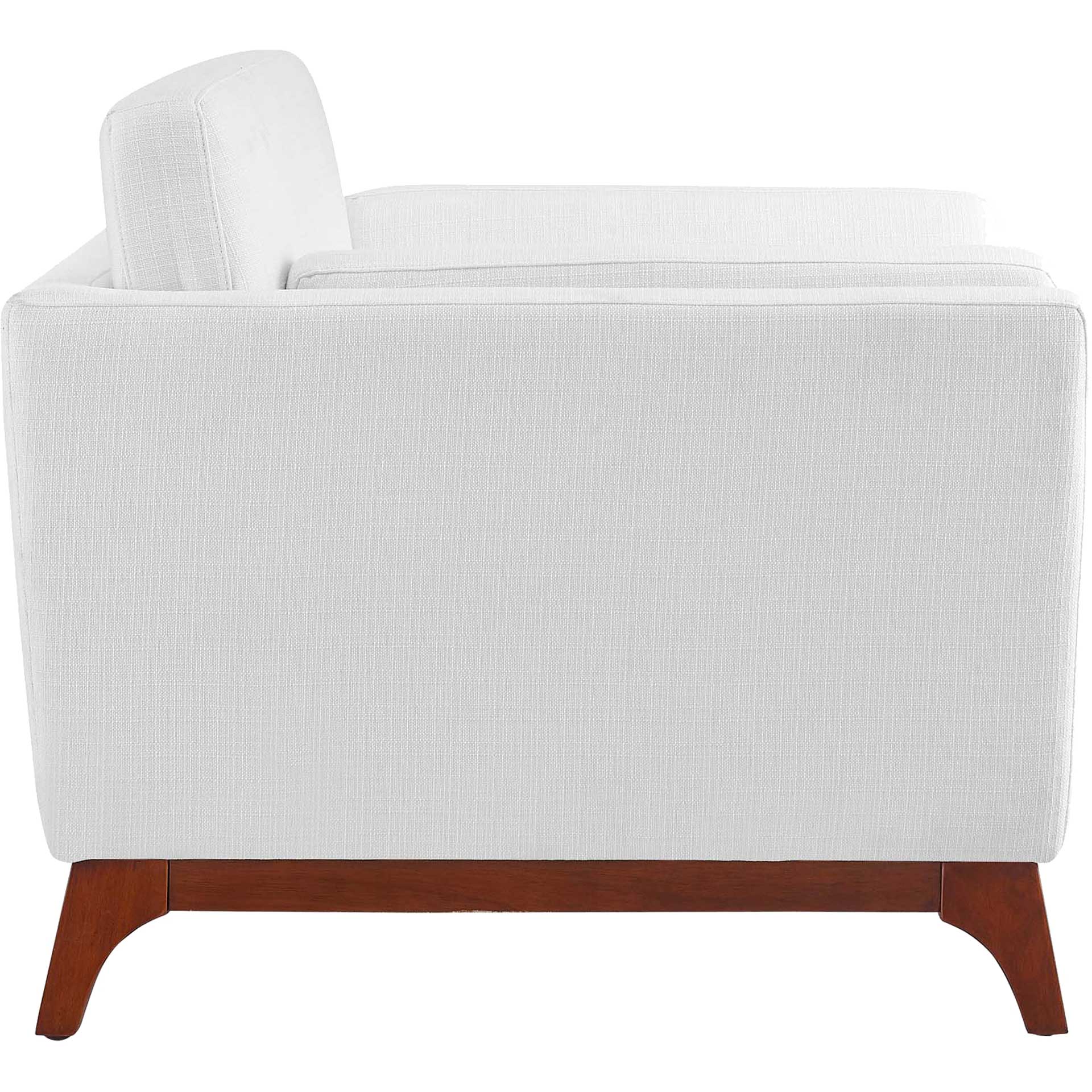 Casa Upholstered Fabric Armchair White