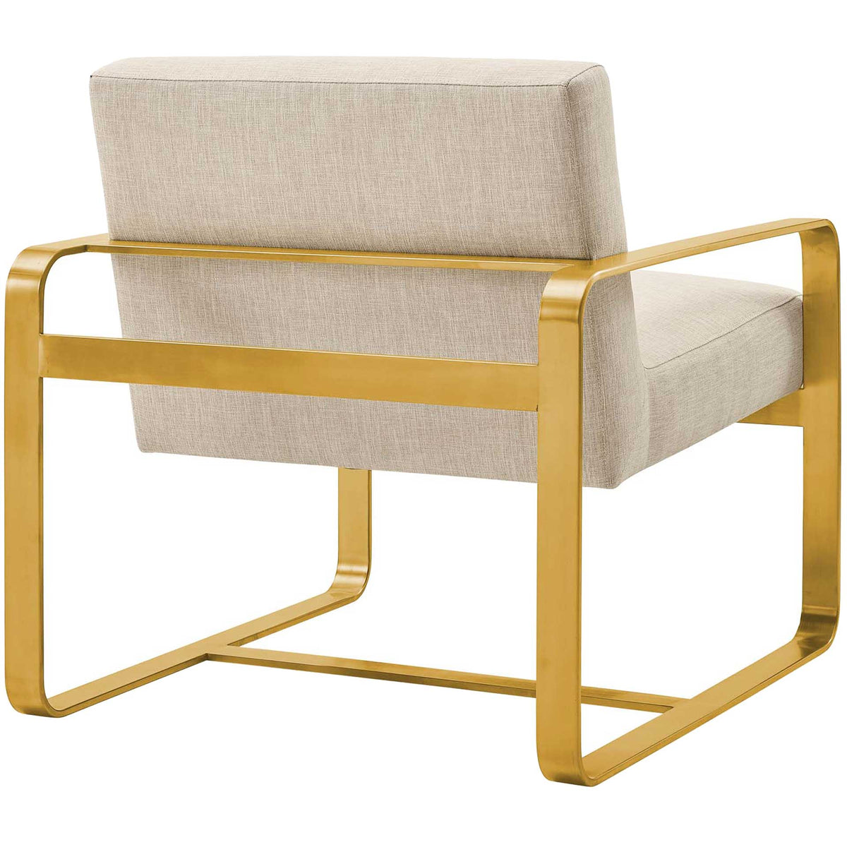 Abdiel Upholstered Fabric Armchair Beige