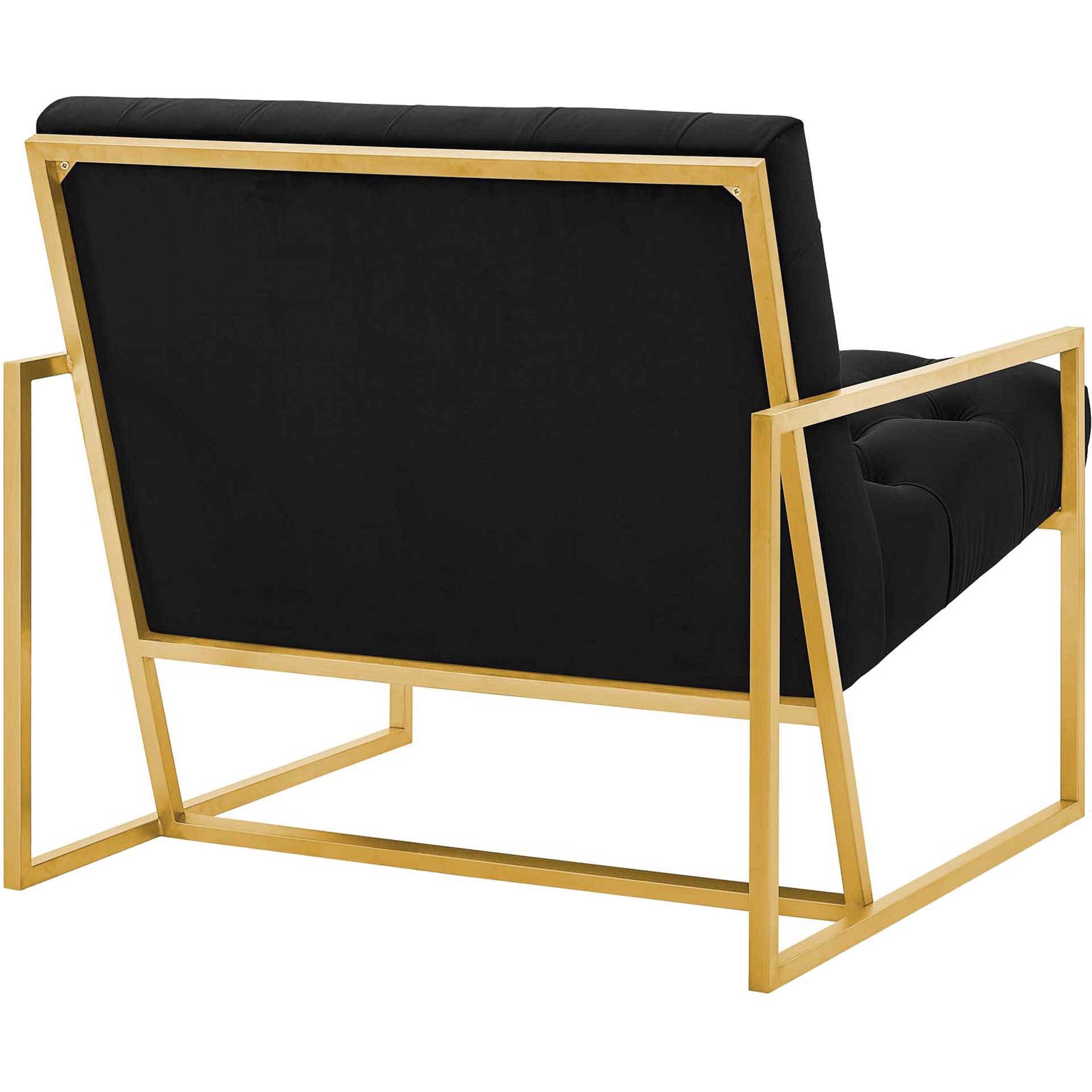 Ballston Velvet Accent Chair Black