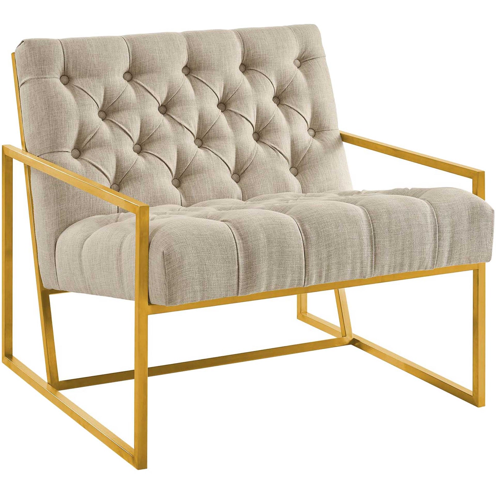 Ballston Fabric Accent Chair Beige